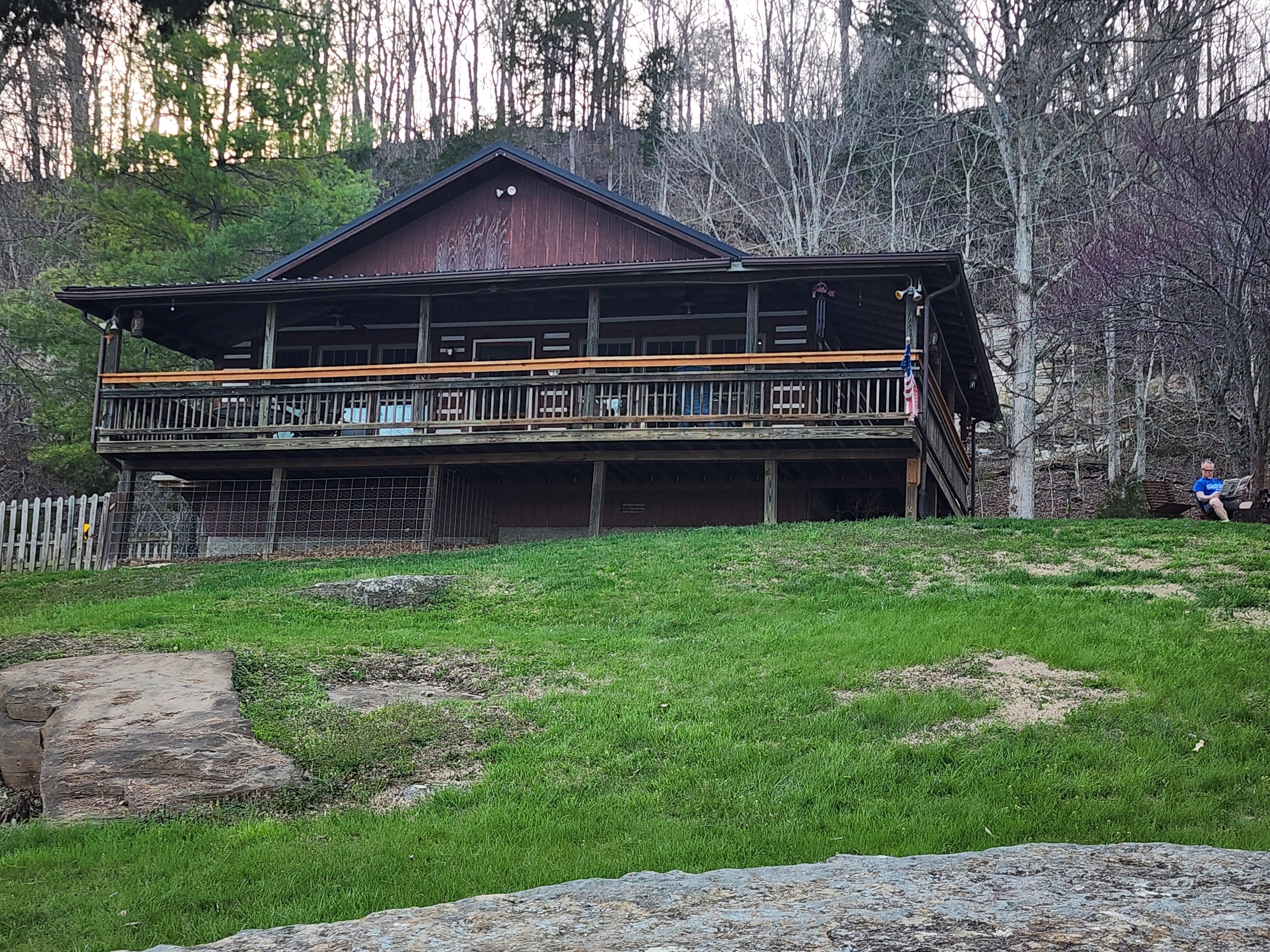 Front of cabin from the river
