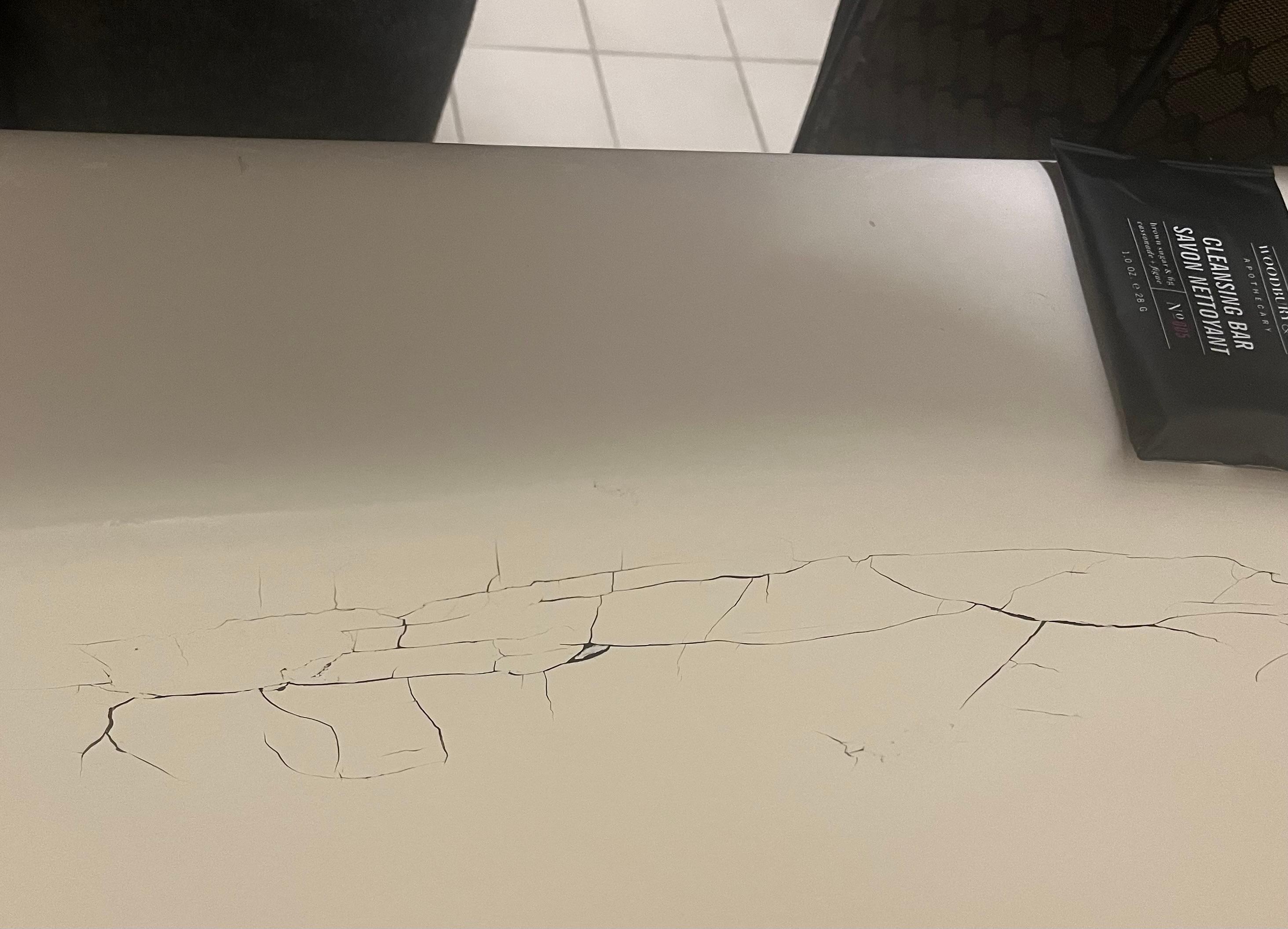 Refinish on tub cracking 