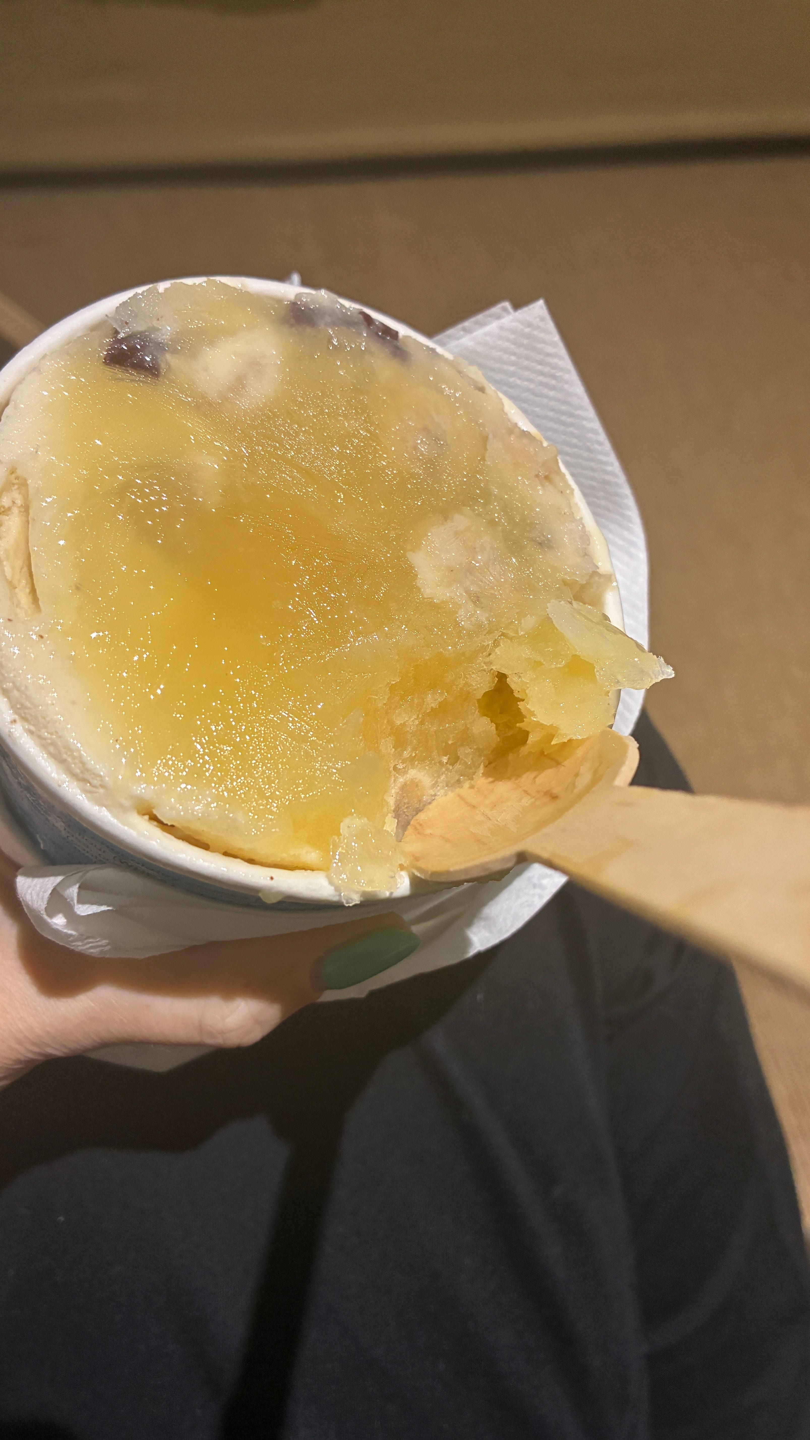 How do you even make this happen to ice cream?