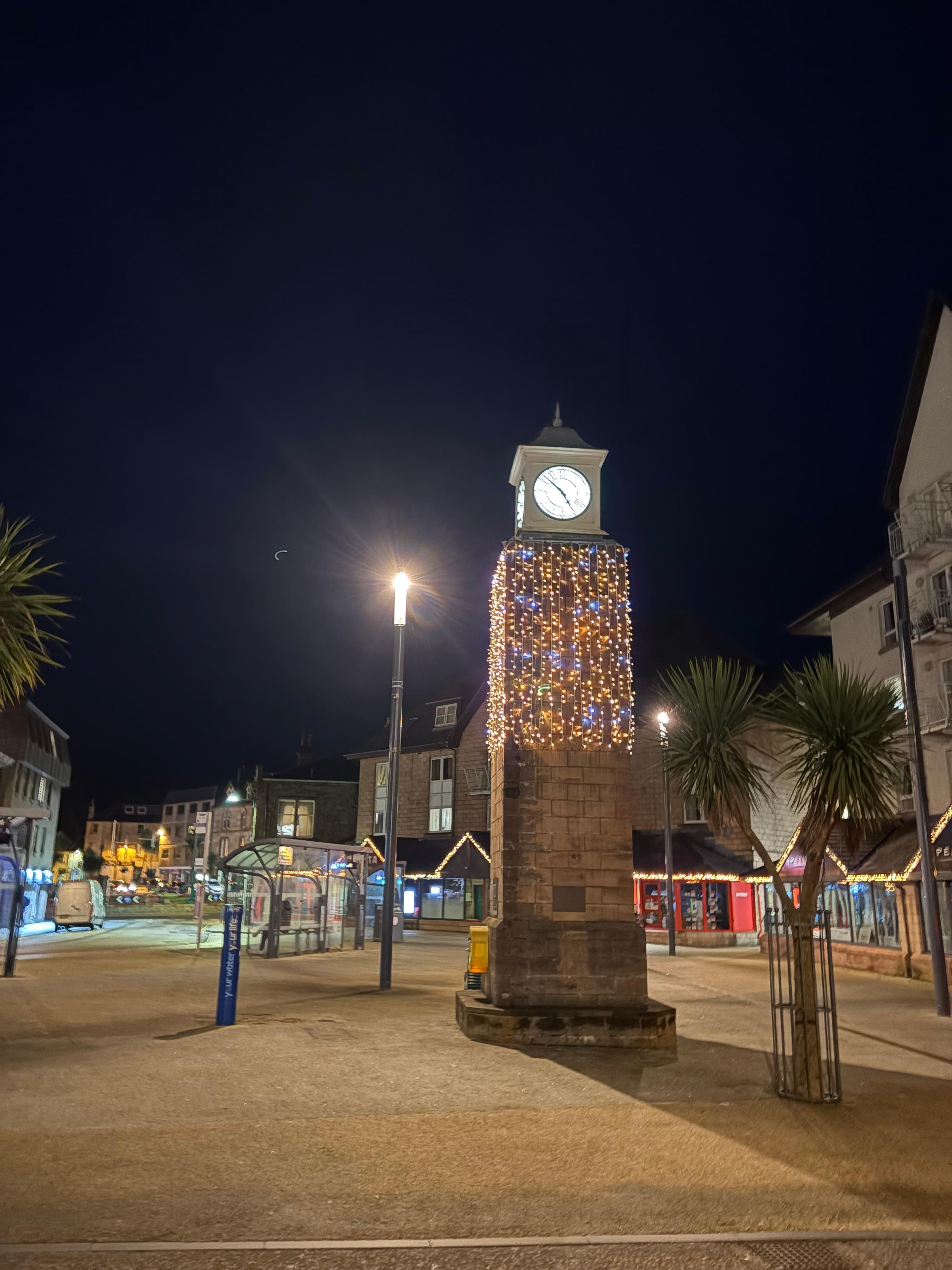 Bell tower located five hundred feet from my room. 