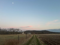 View of the farm walking back from the slough.
