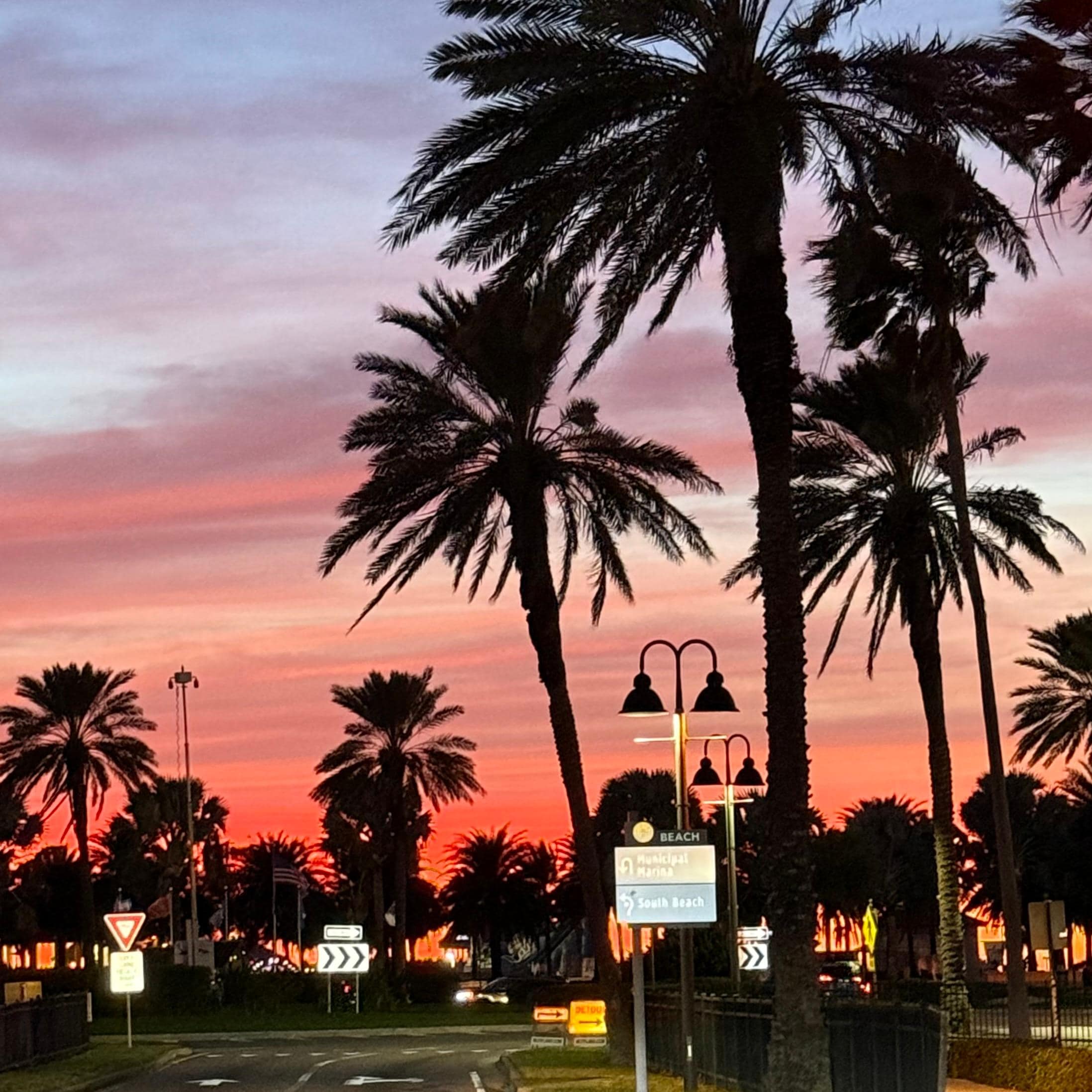 Our view driving to the cottage