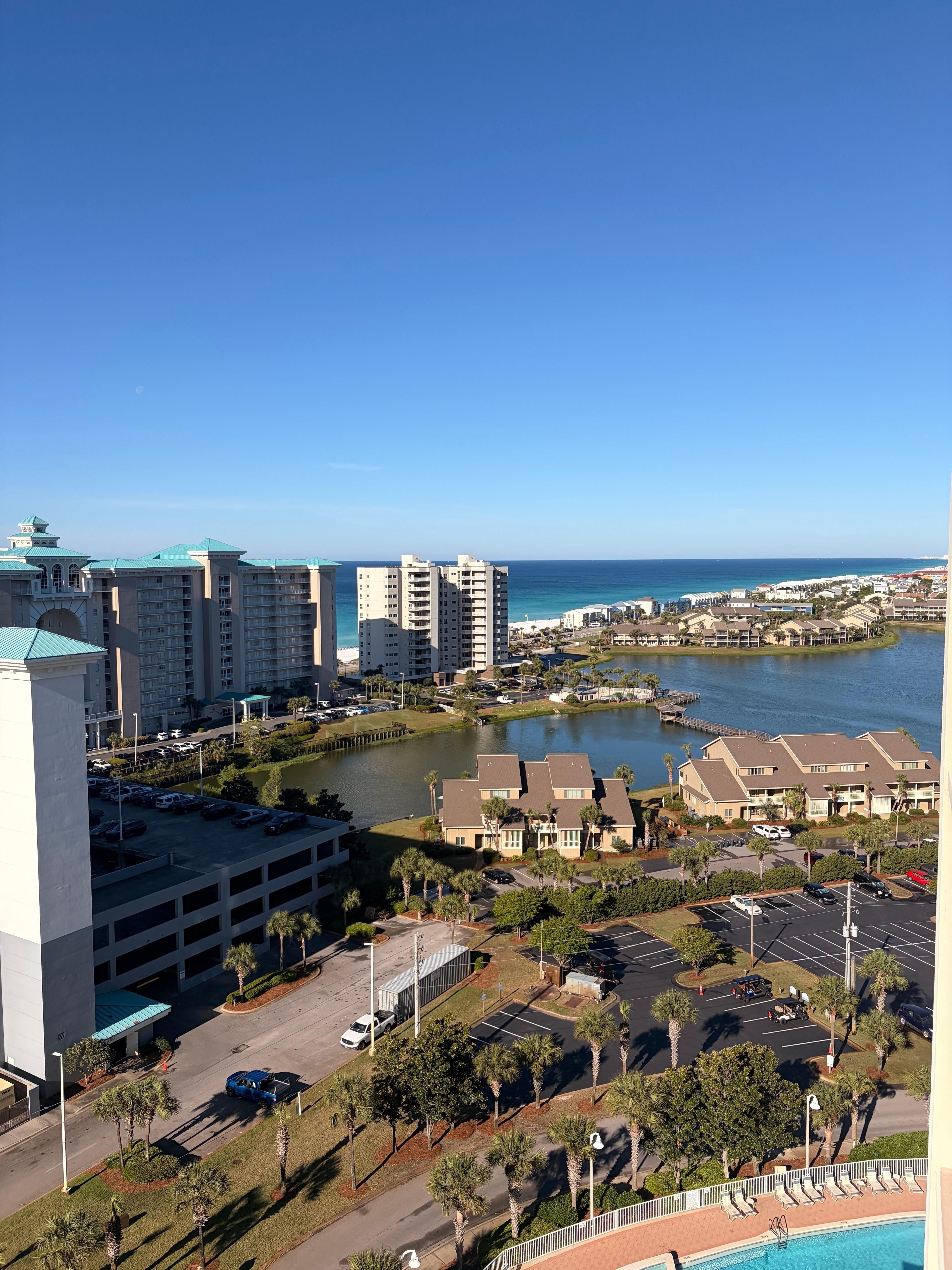 Daytime view to the west. 