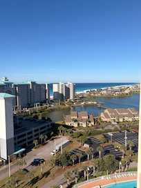 Daytime view to the west.