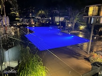 Sails Pool in the evening