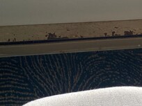 This had cloth chairs up against the baseboard heater.  Very dangerous.  Probably to cover this up.