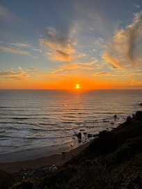 Beautiful sunset from the deck