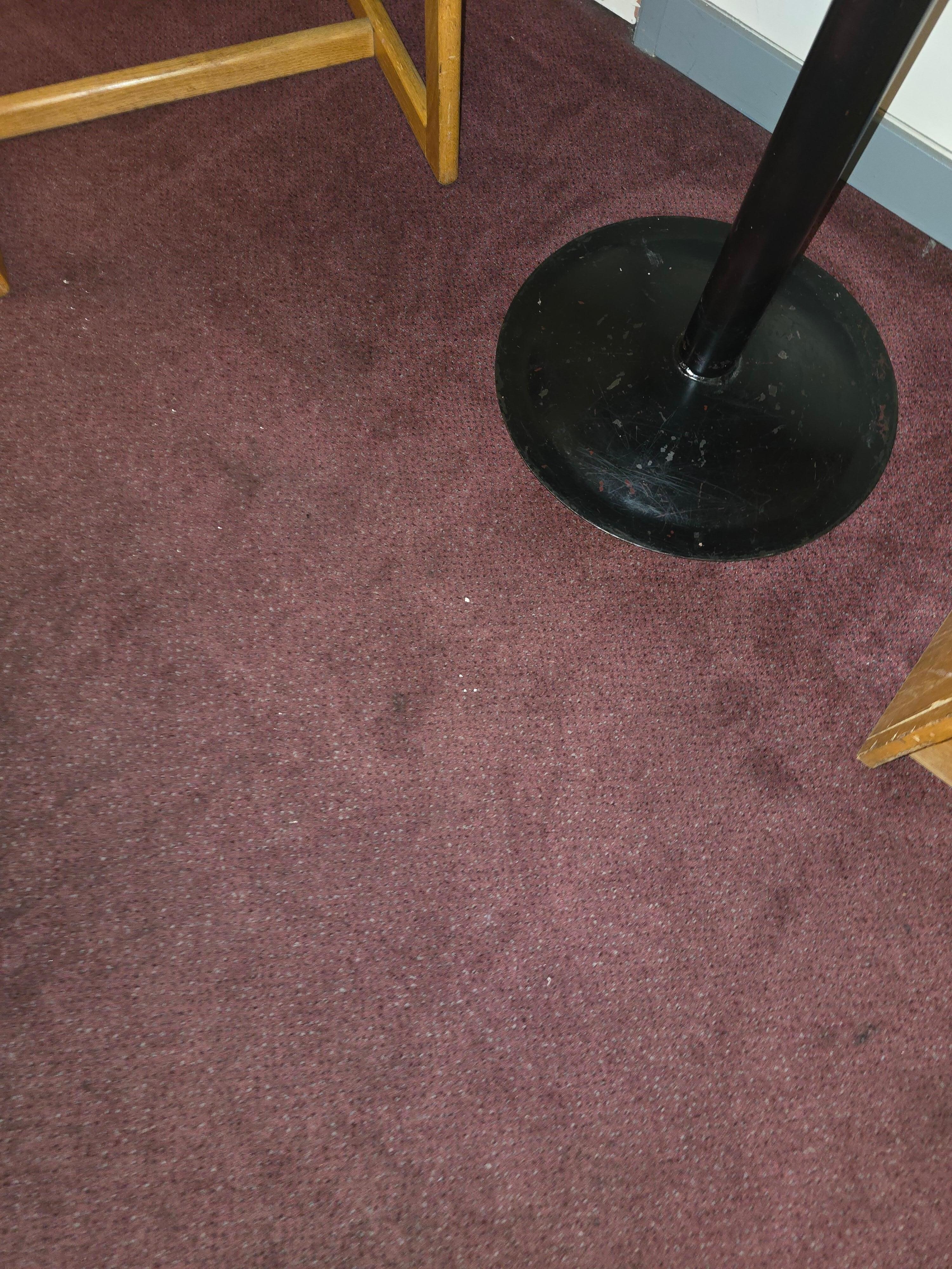Carpets stain and not vacumed