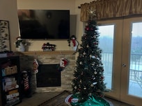 Christmas tree and decorations throughout made it feel so welcoming!