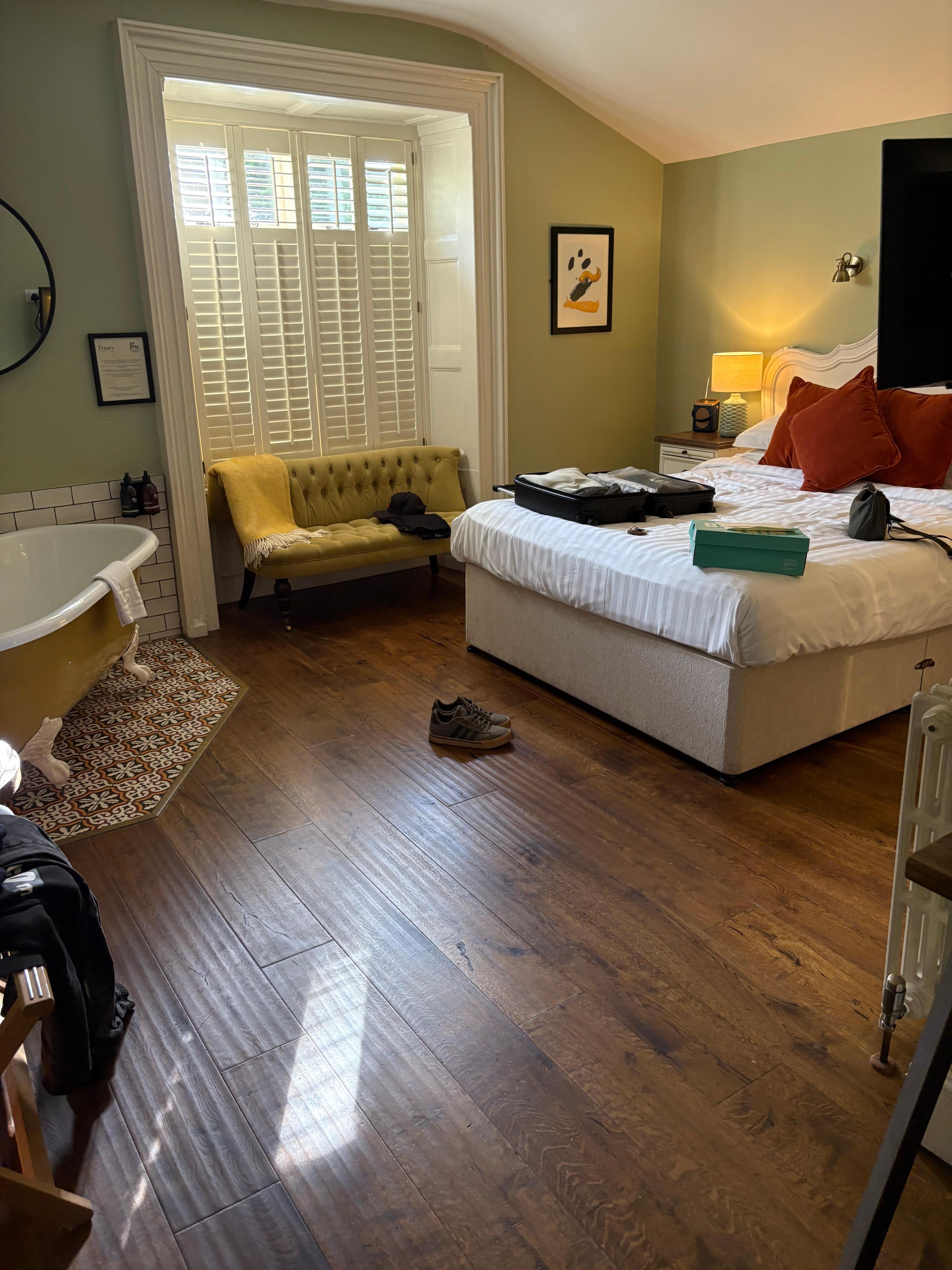 Bedroom with bath real nice touch 