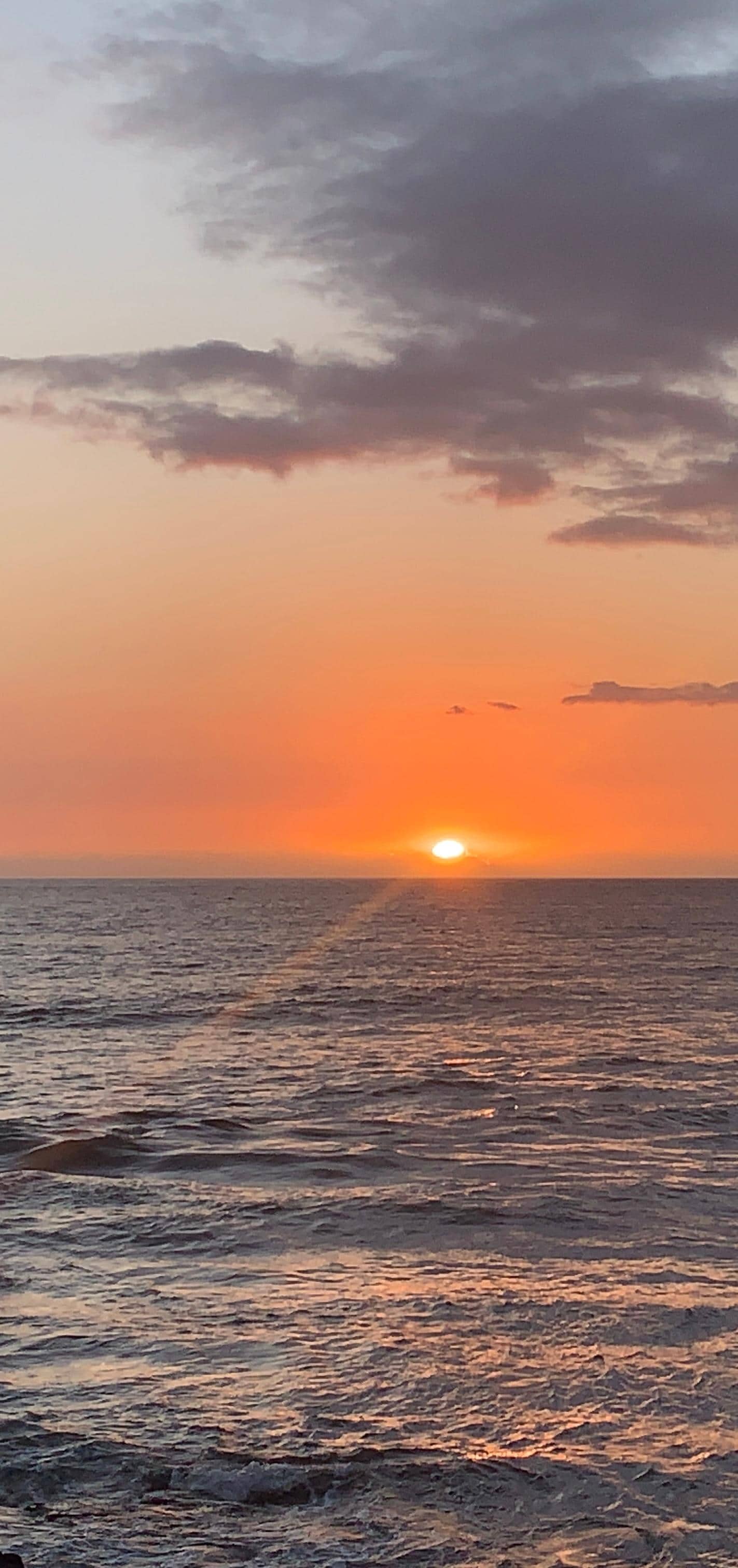 Beautiful sunset from the lanai.