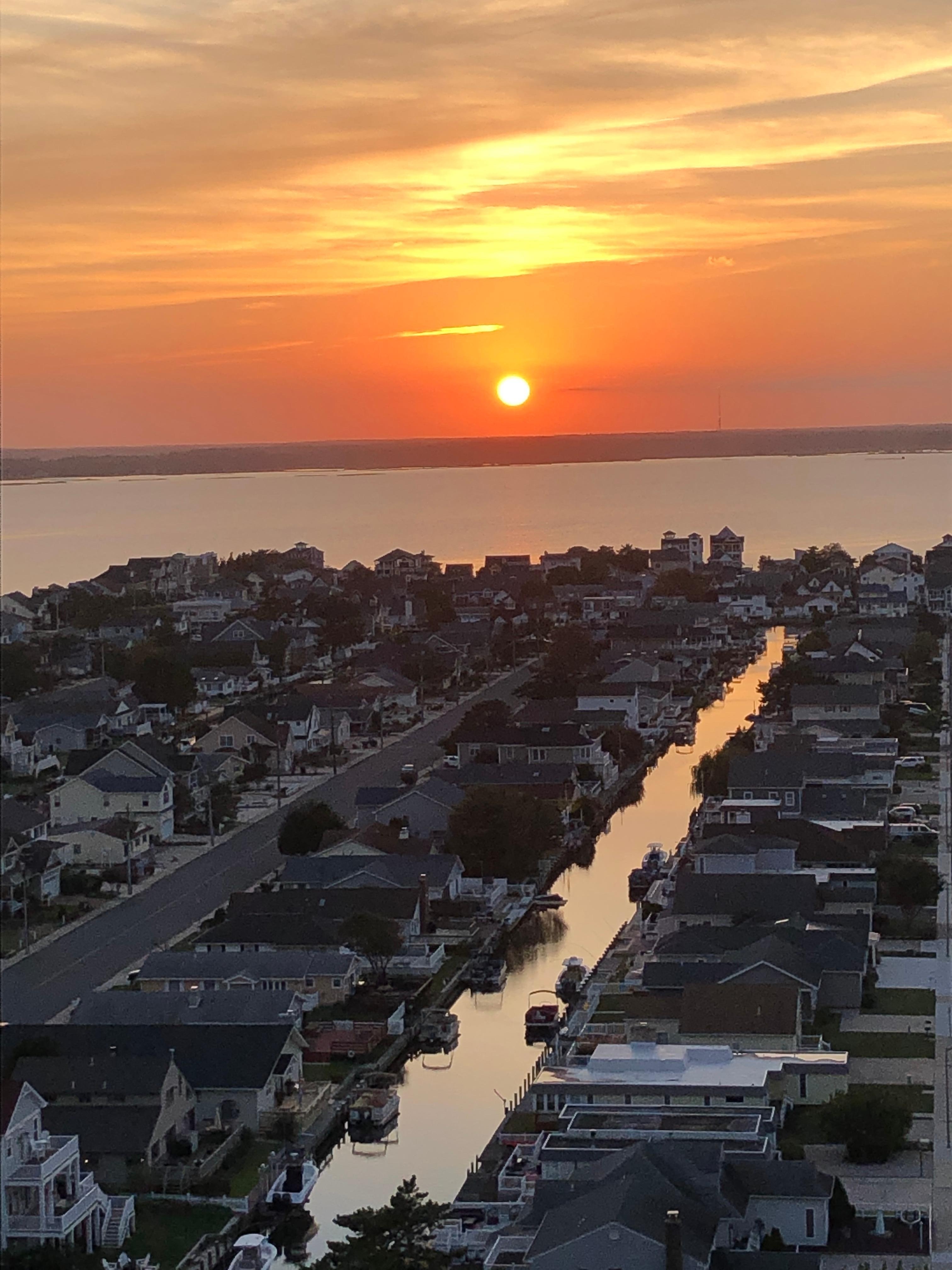 Sunset from the rear porch