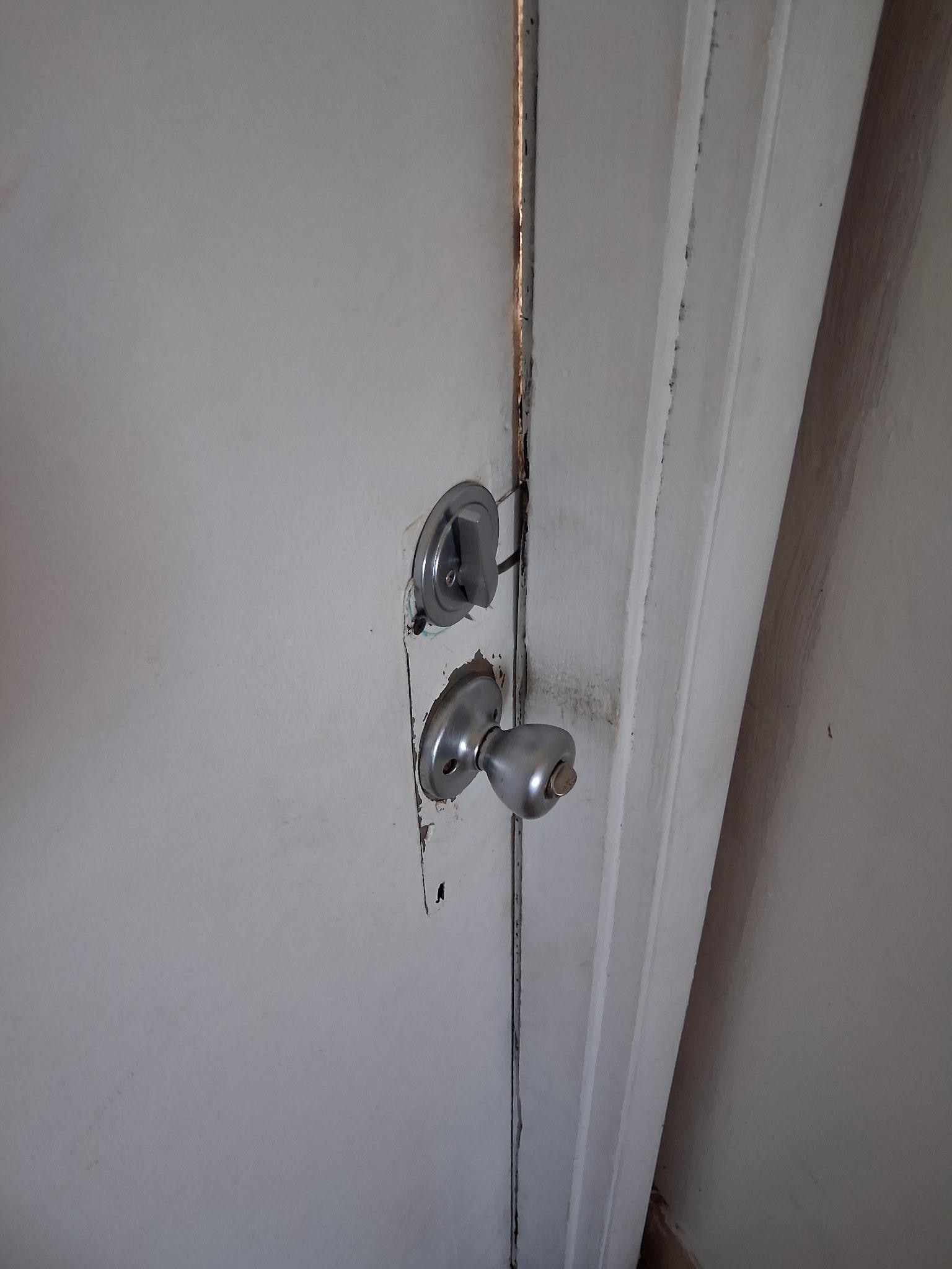 Very difficult to open and lock the entry door. The sliding glass door would not open.