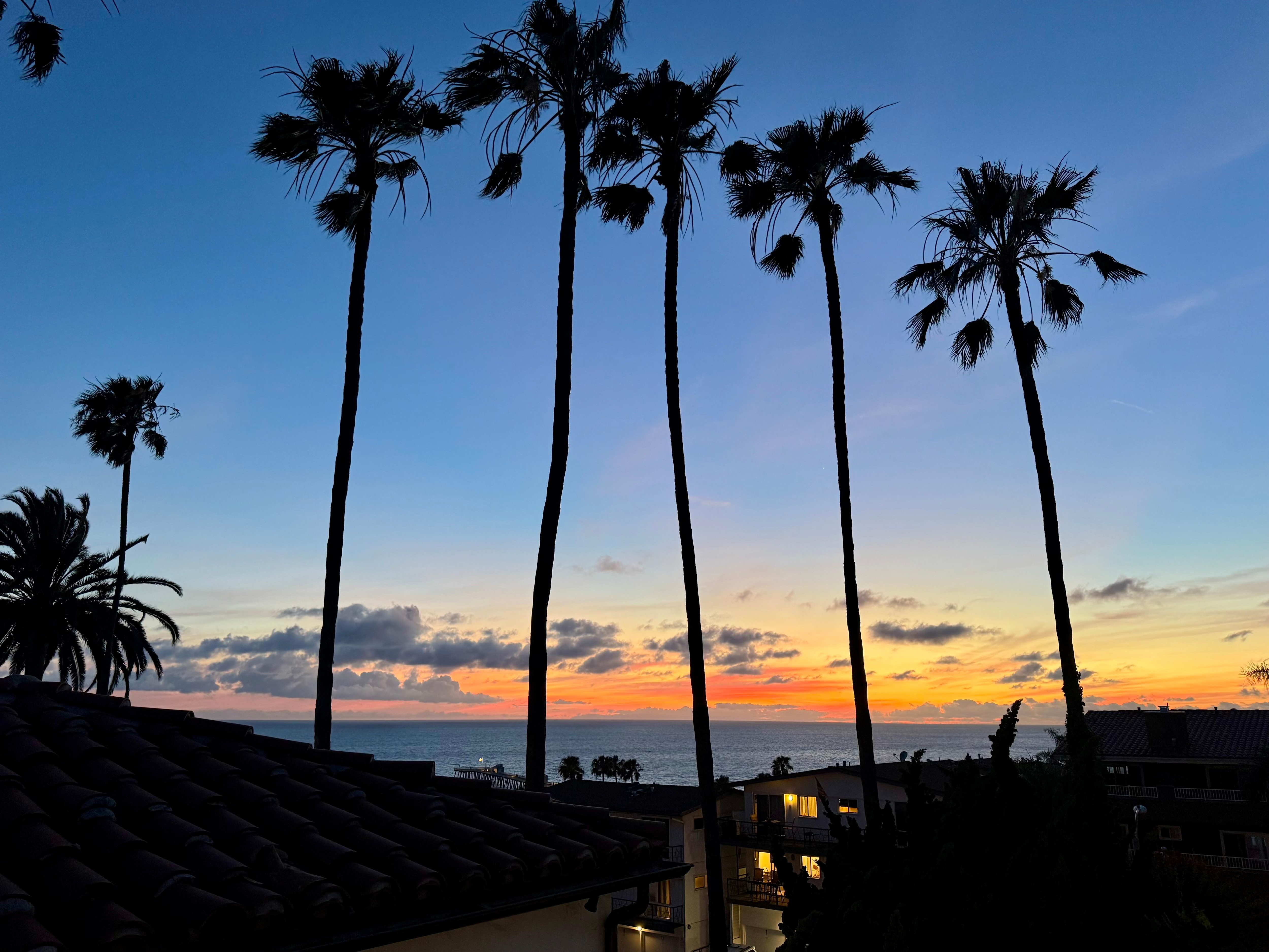 Sunset views from the balcony.