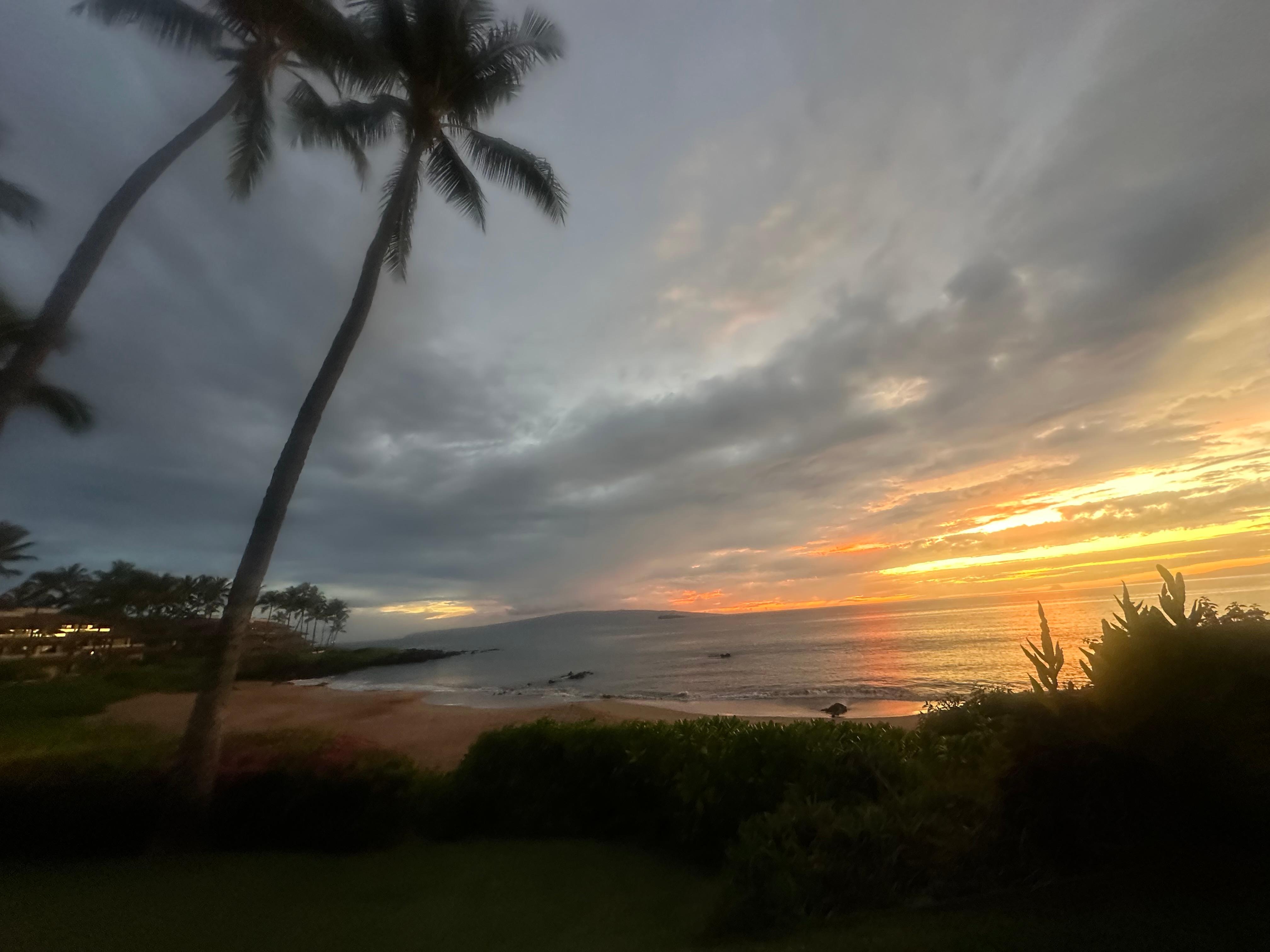 Sunset from the lanai 