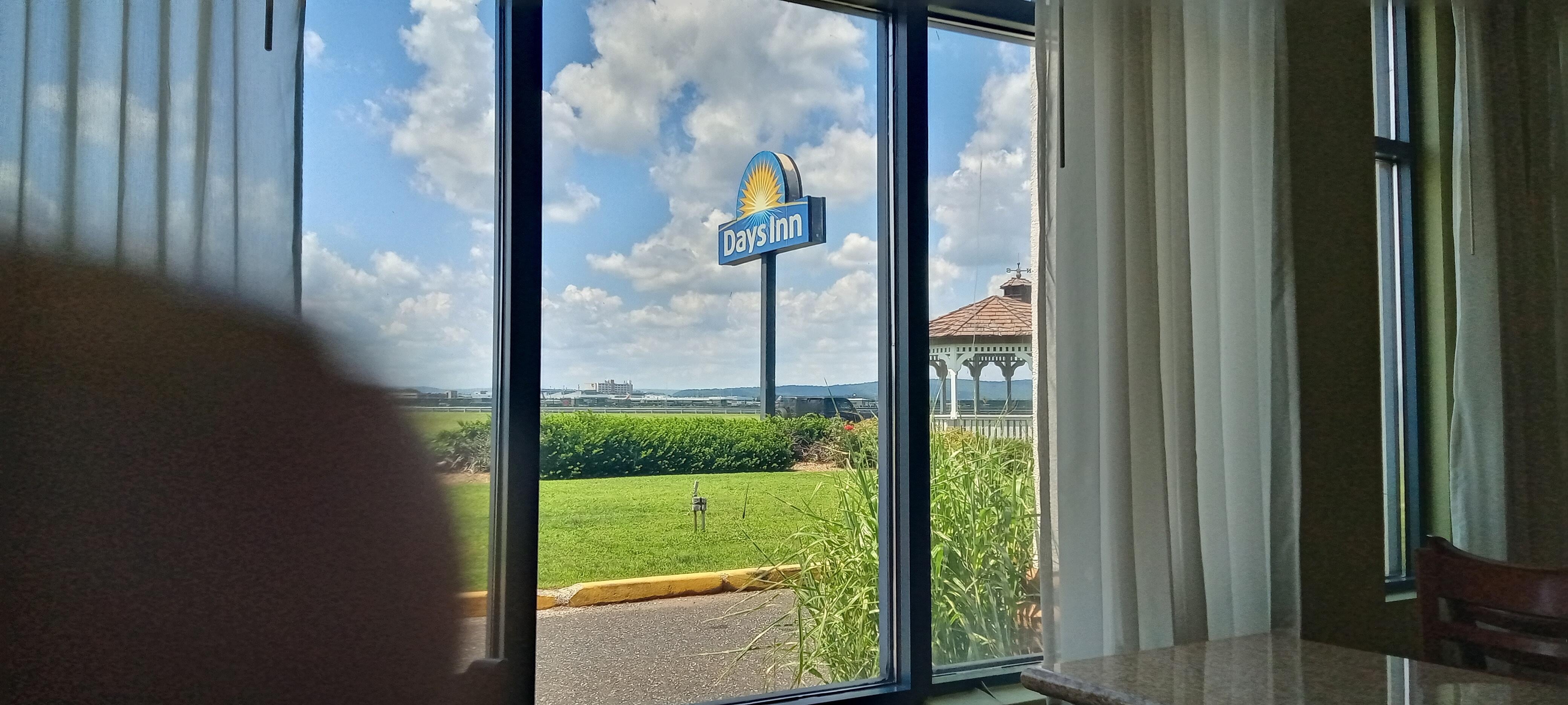 Apologies for my finger, otherwise a great picture out the dining room.