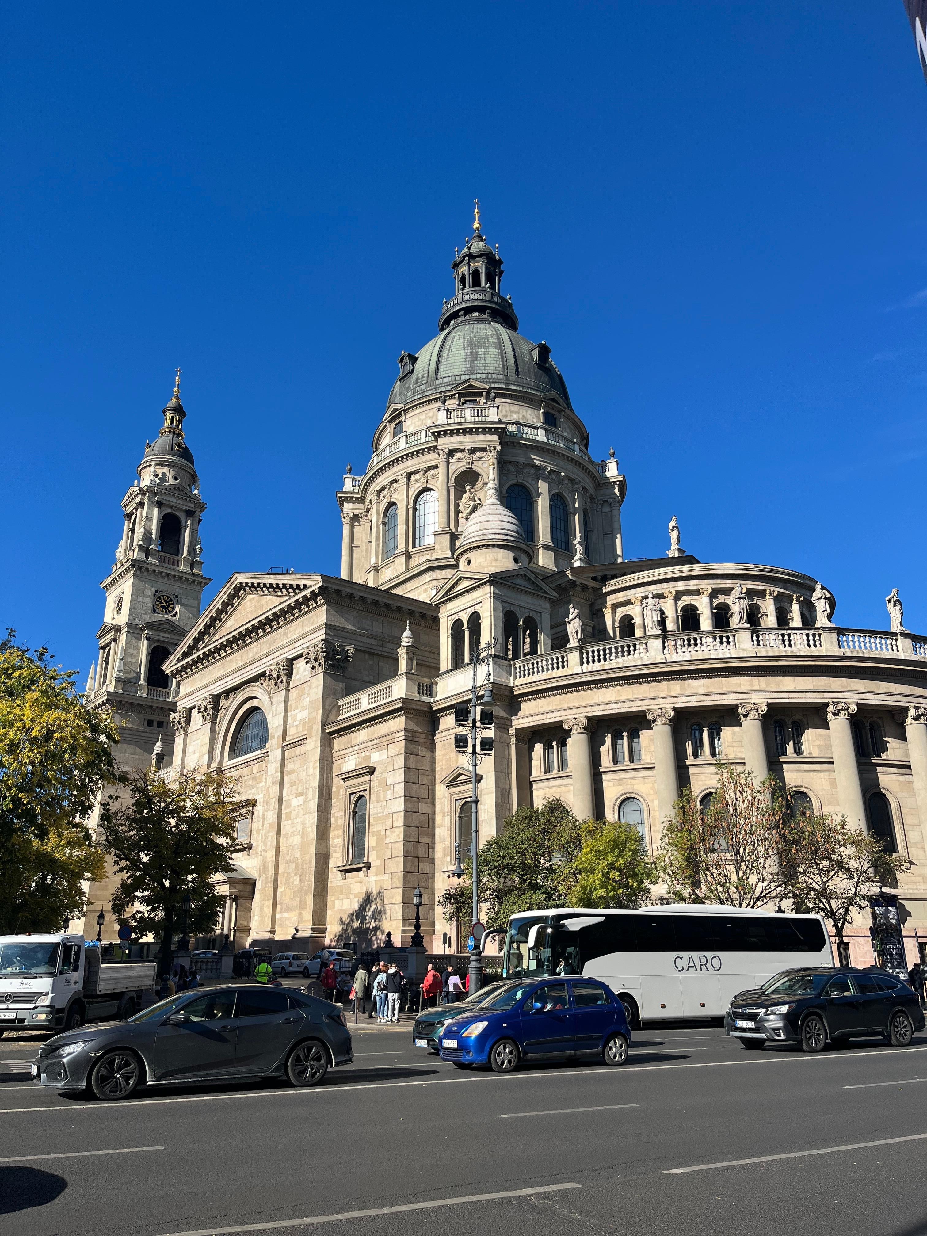 St. Stephens from corner of apartment. 