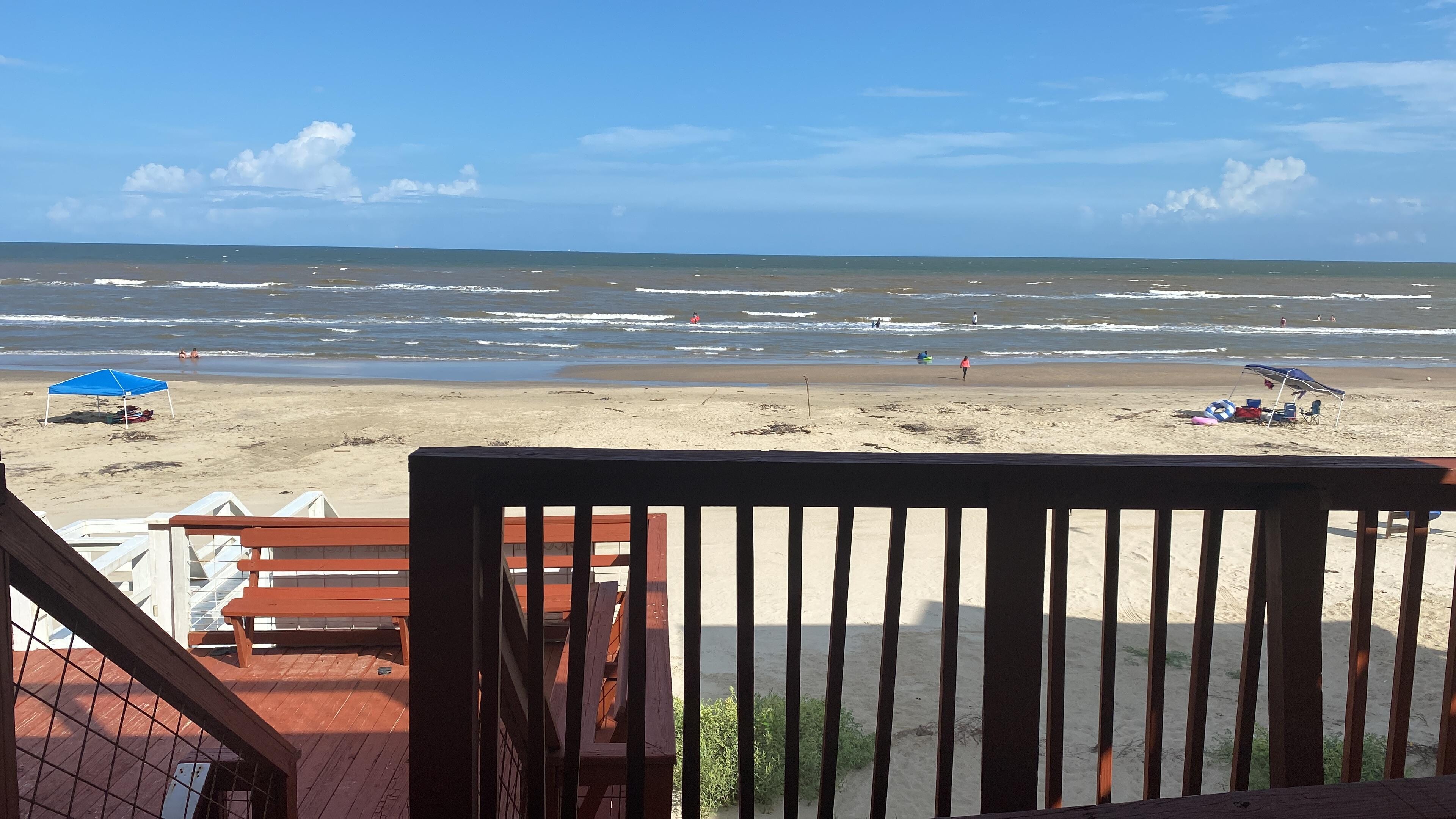 The view from our front balcony