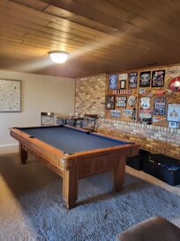Kids played both darts and pool
