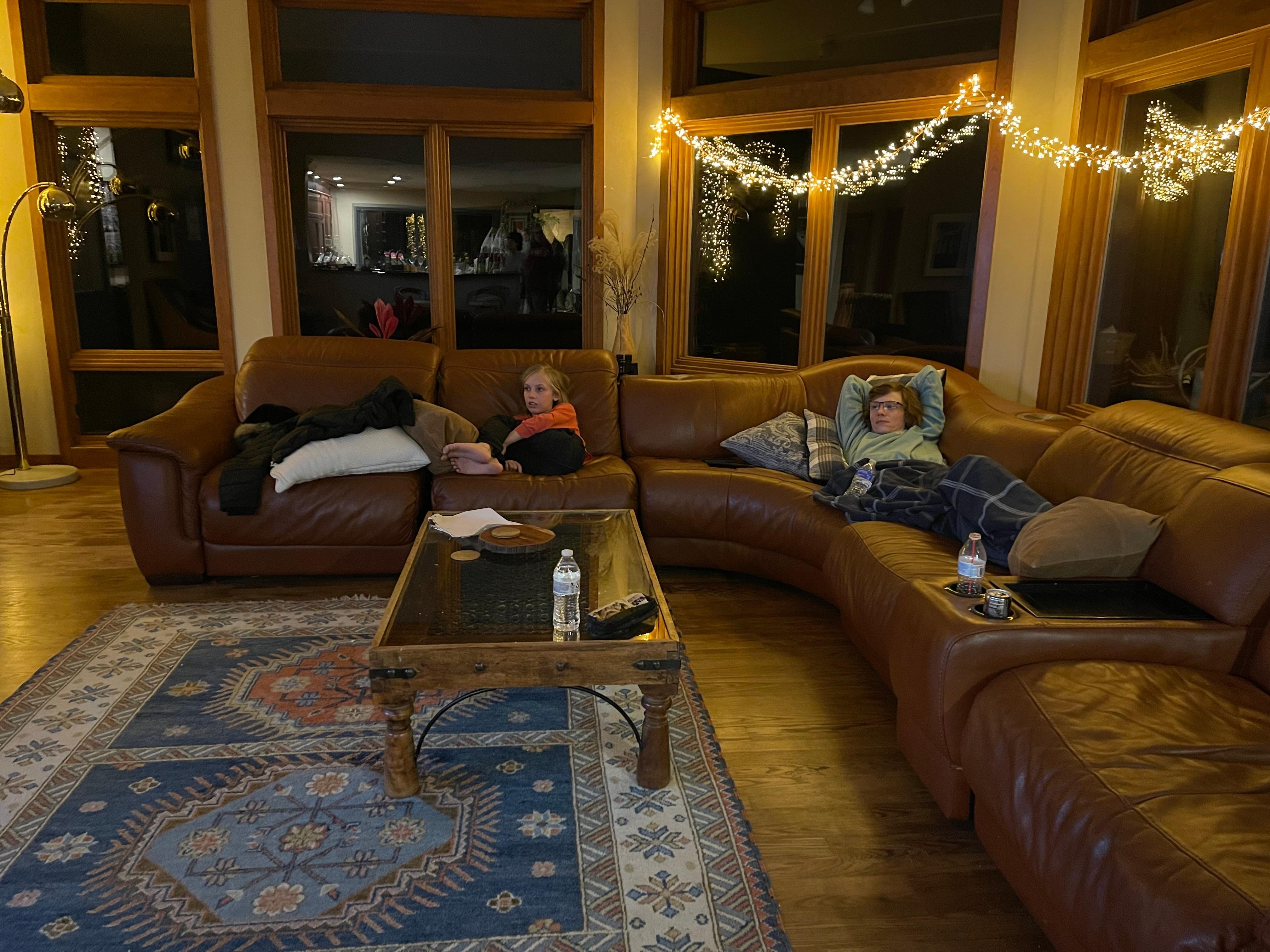 The living room was so spacious! We were able to place two queen sized air mattresses in there, in addition to a couch able to sleep 2 or 3!