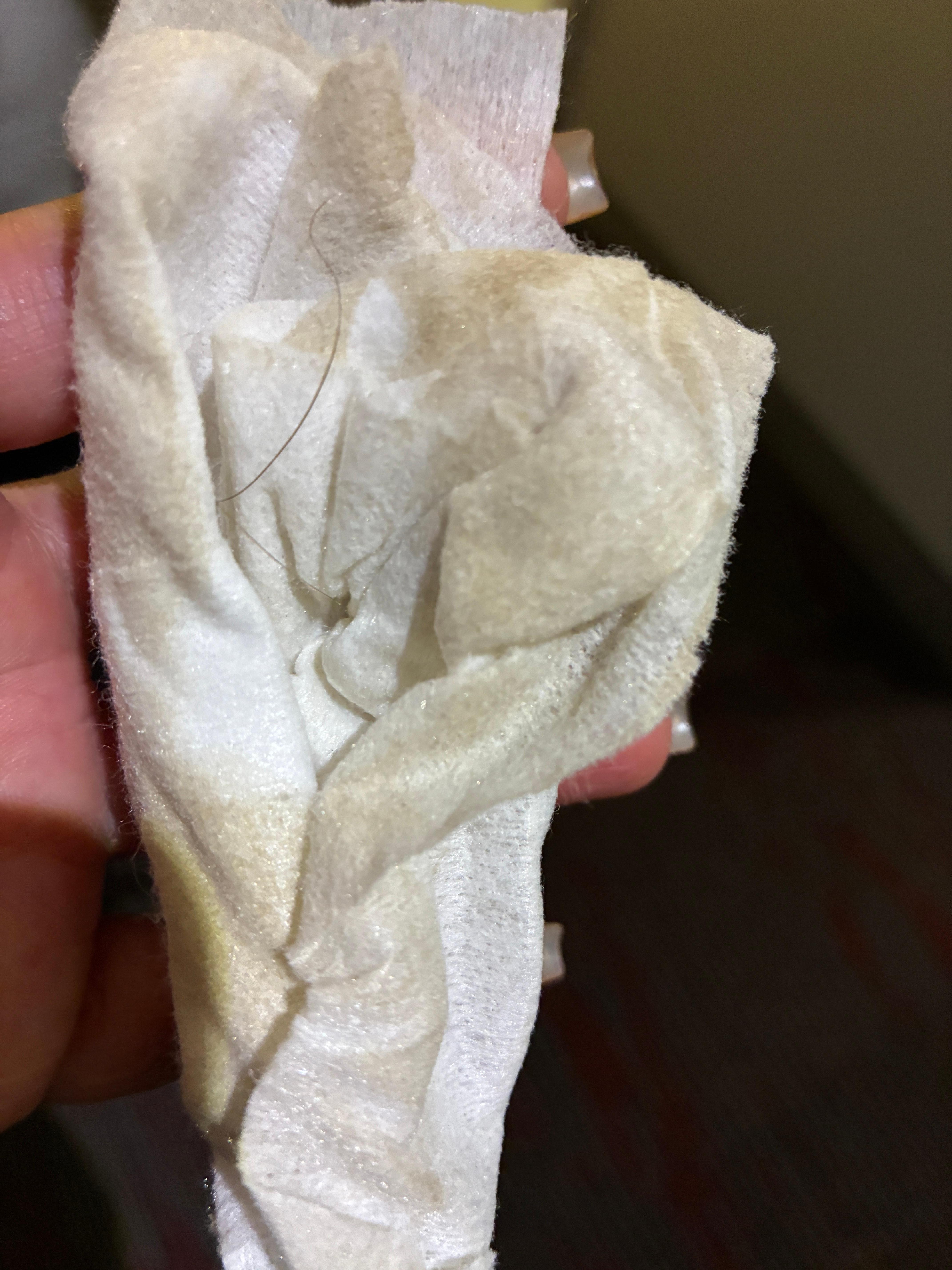 Dirt from mattress pad 