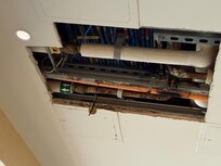 Water dripping in hallway