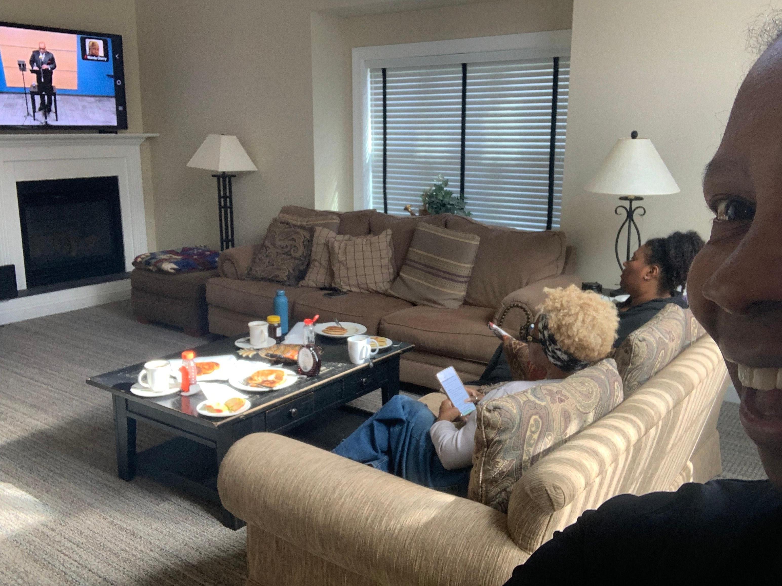 Chilling in the living room 