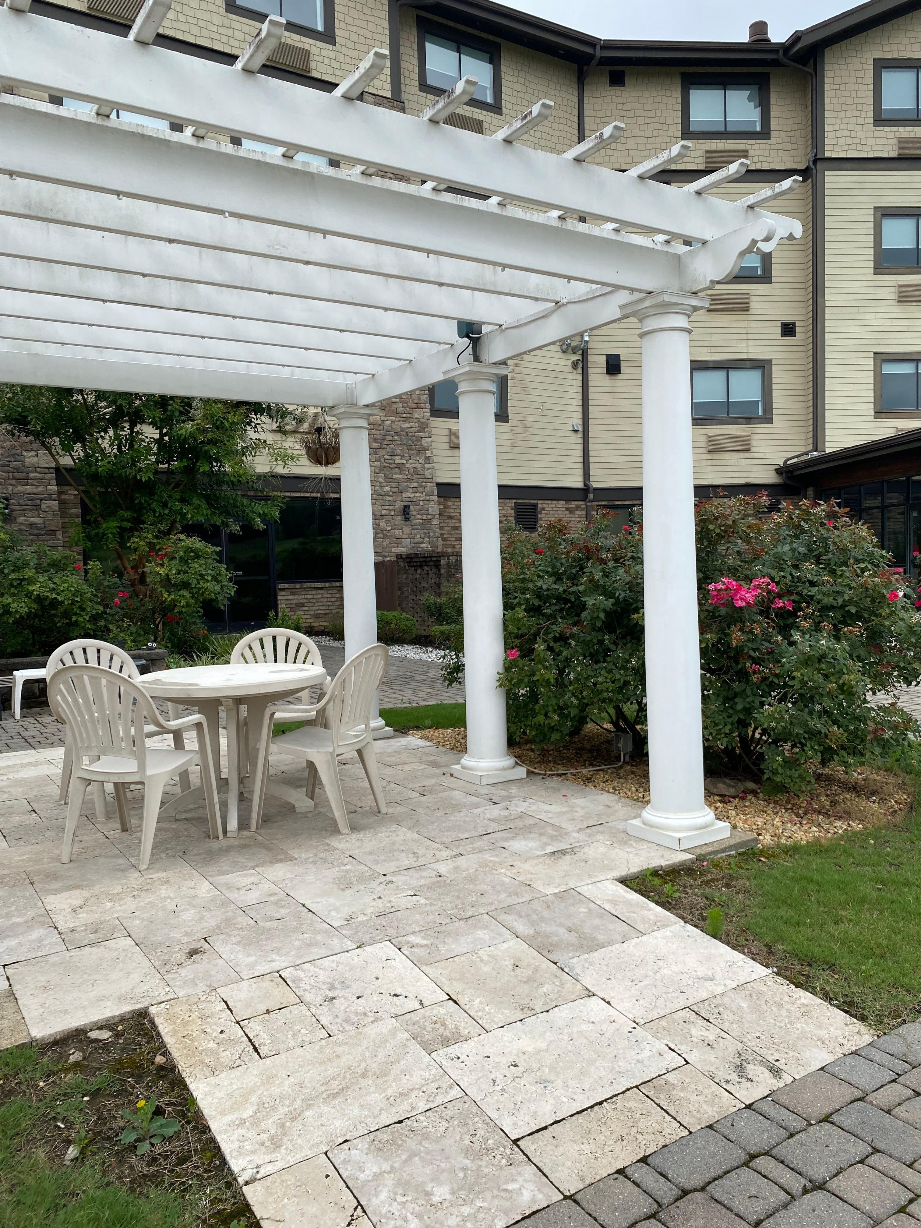 Patio in back