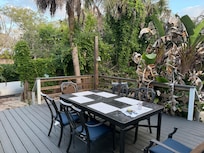 The wonderful back deck area.