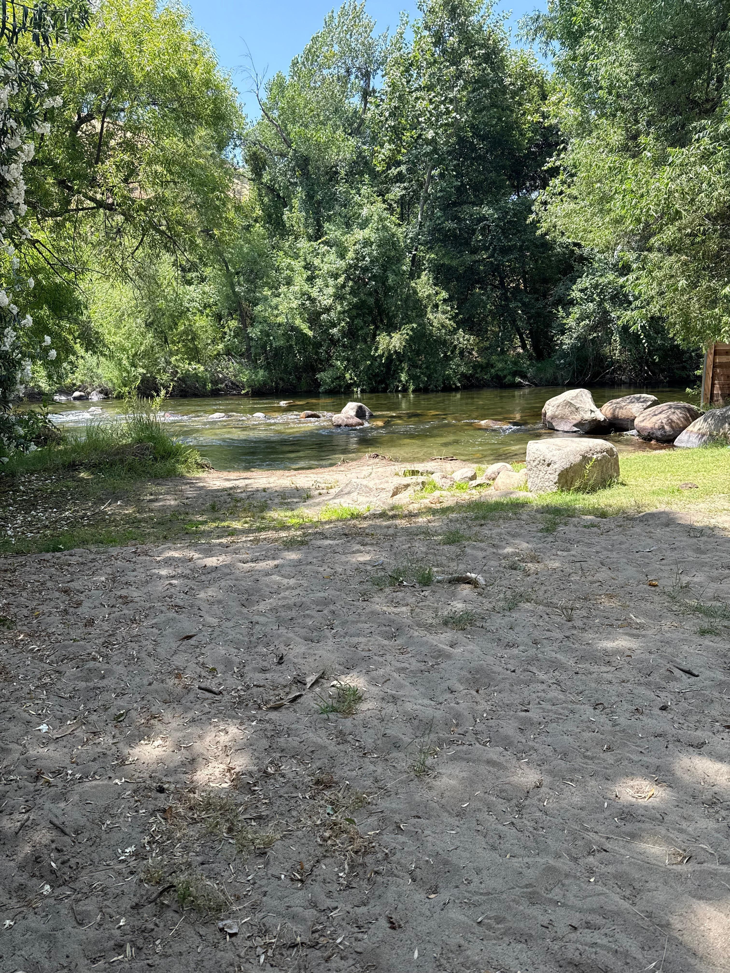 The river on the property