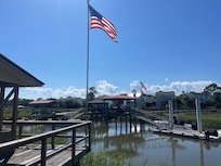 Boardwalk on property