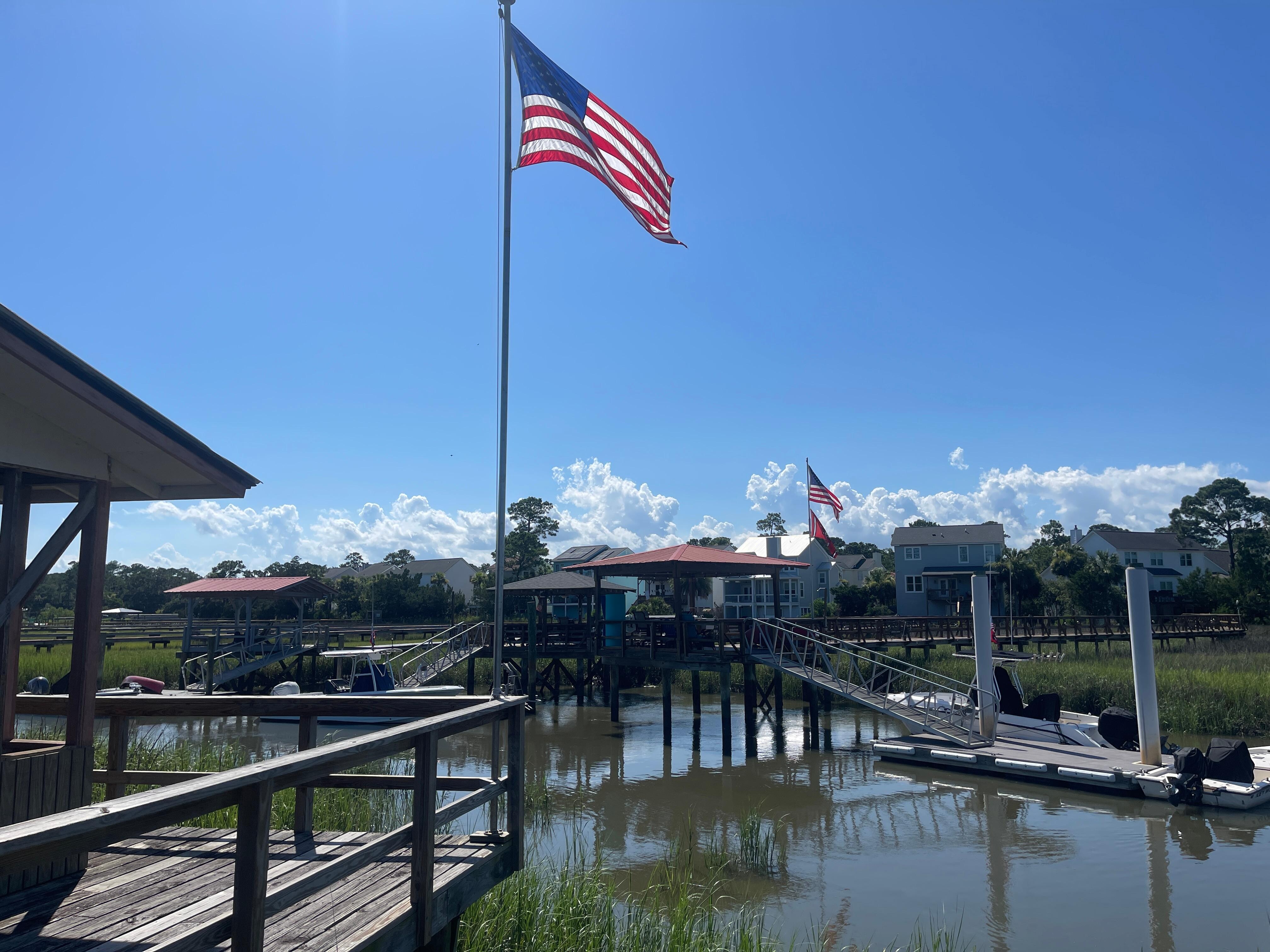 Boardwalk on property 
