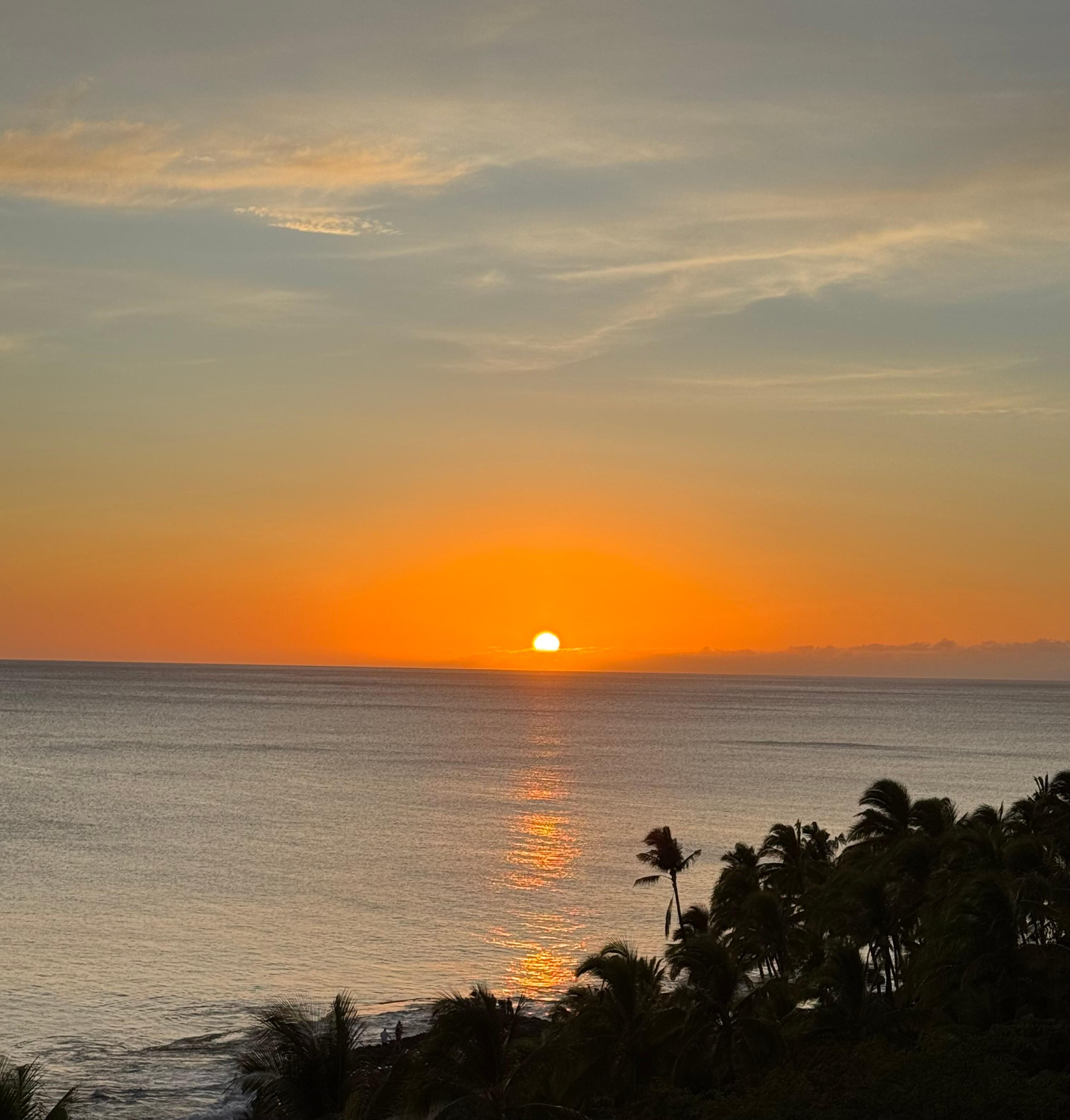 Sunset from our room.