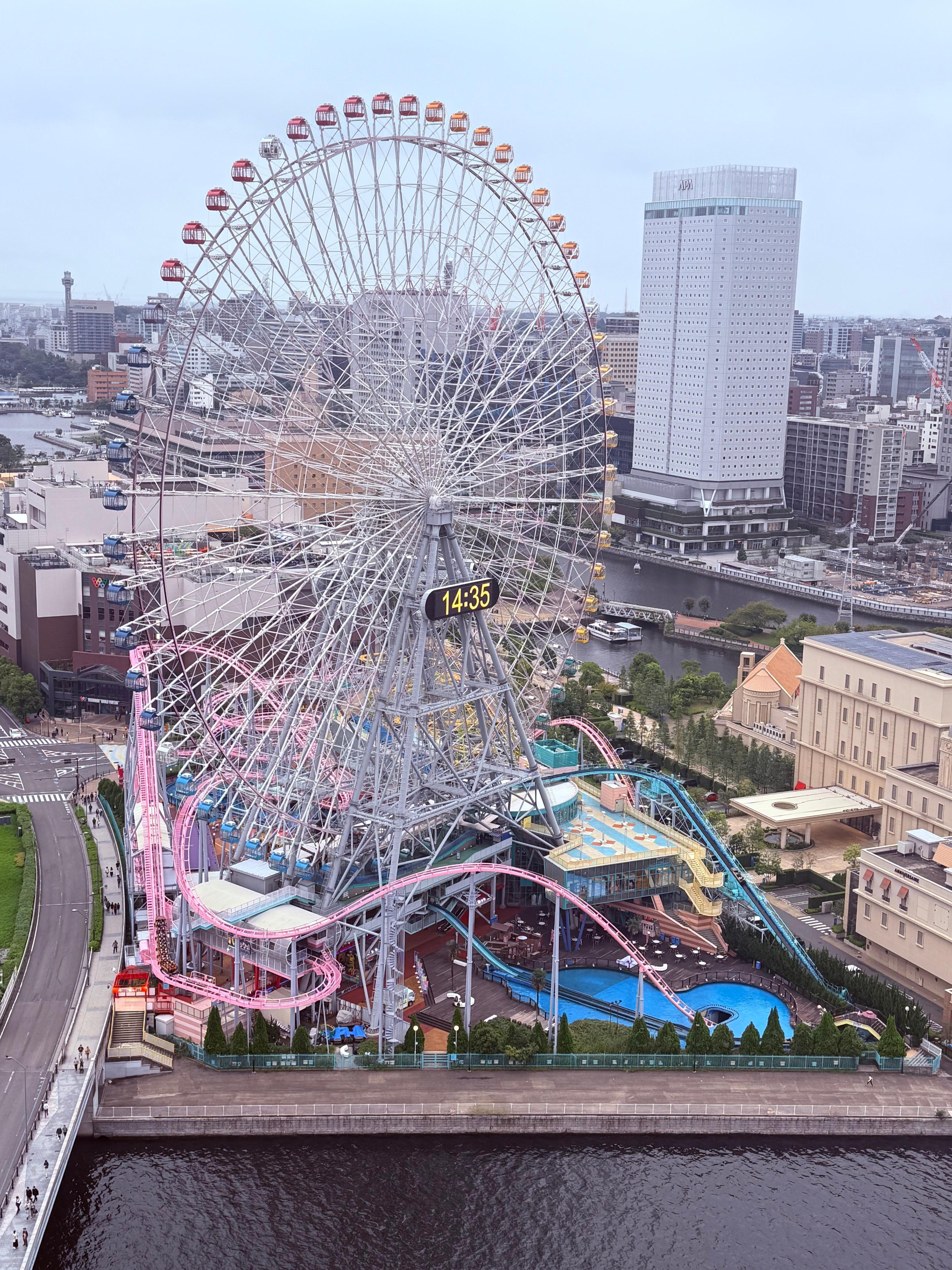View from our hotel room balcony.