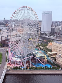 View from our hotel room balcony.