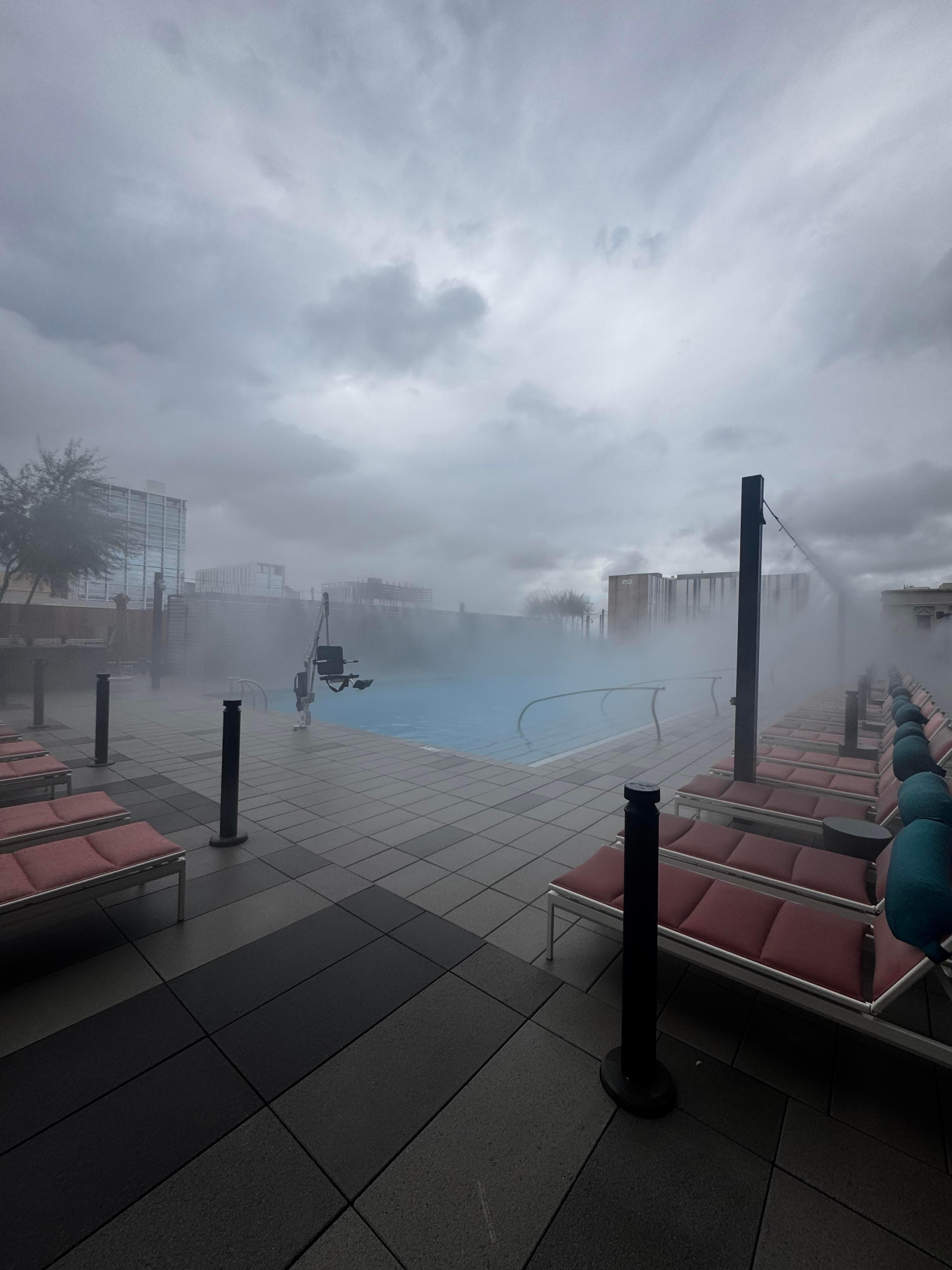 Outdoor pool and patio