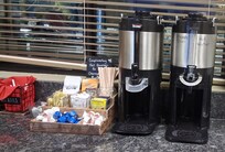 Free hot beverages including cocoa and cider