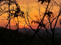 Sunset from the driveway.