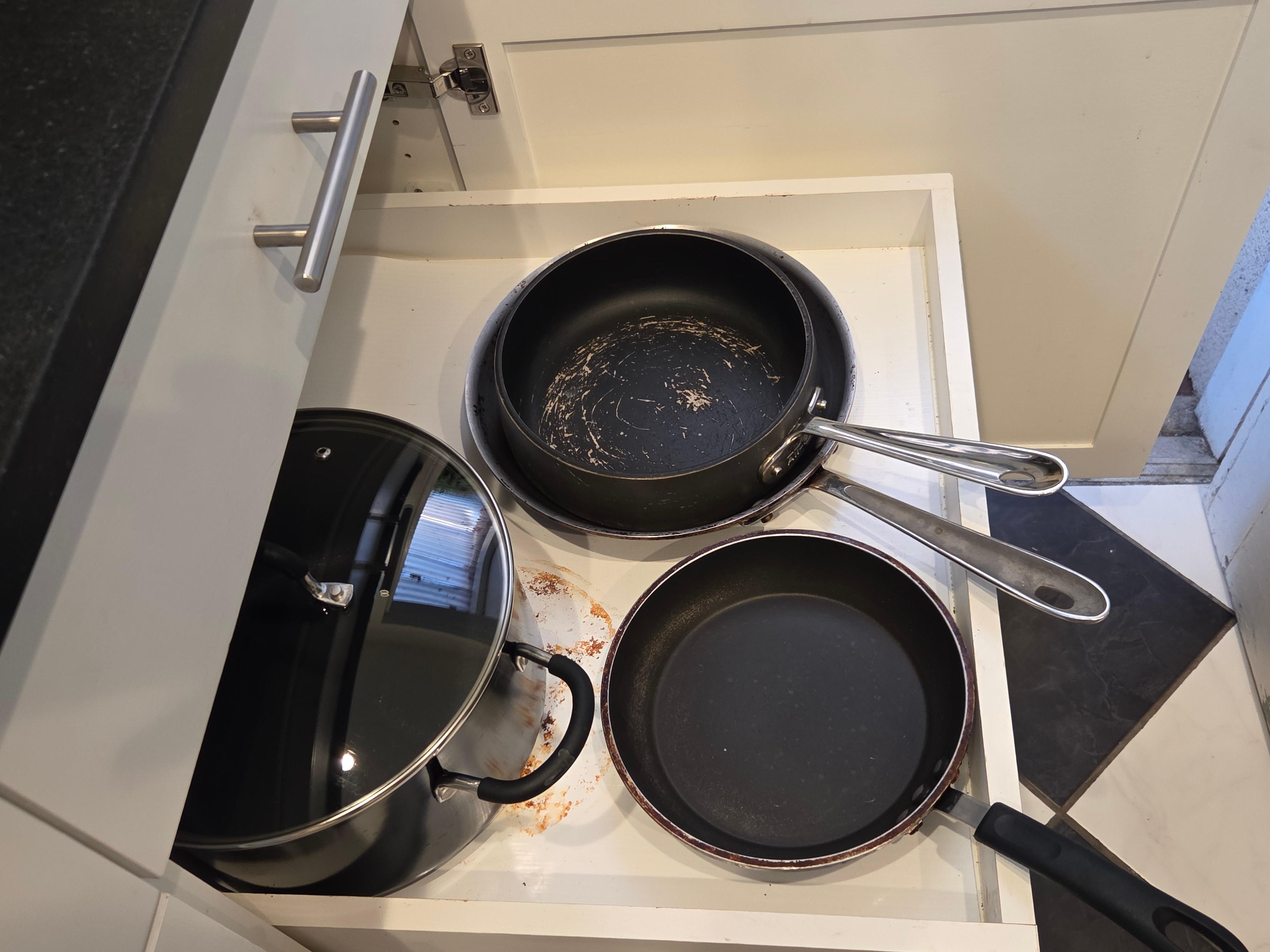 Pans were limited and not well cared for