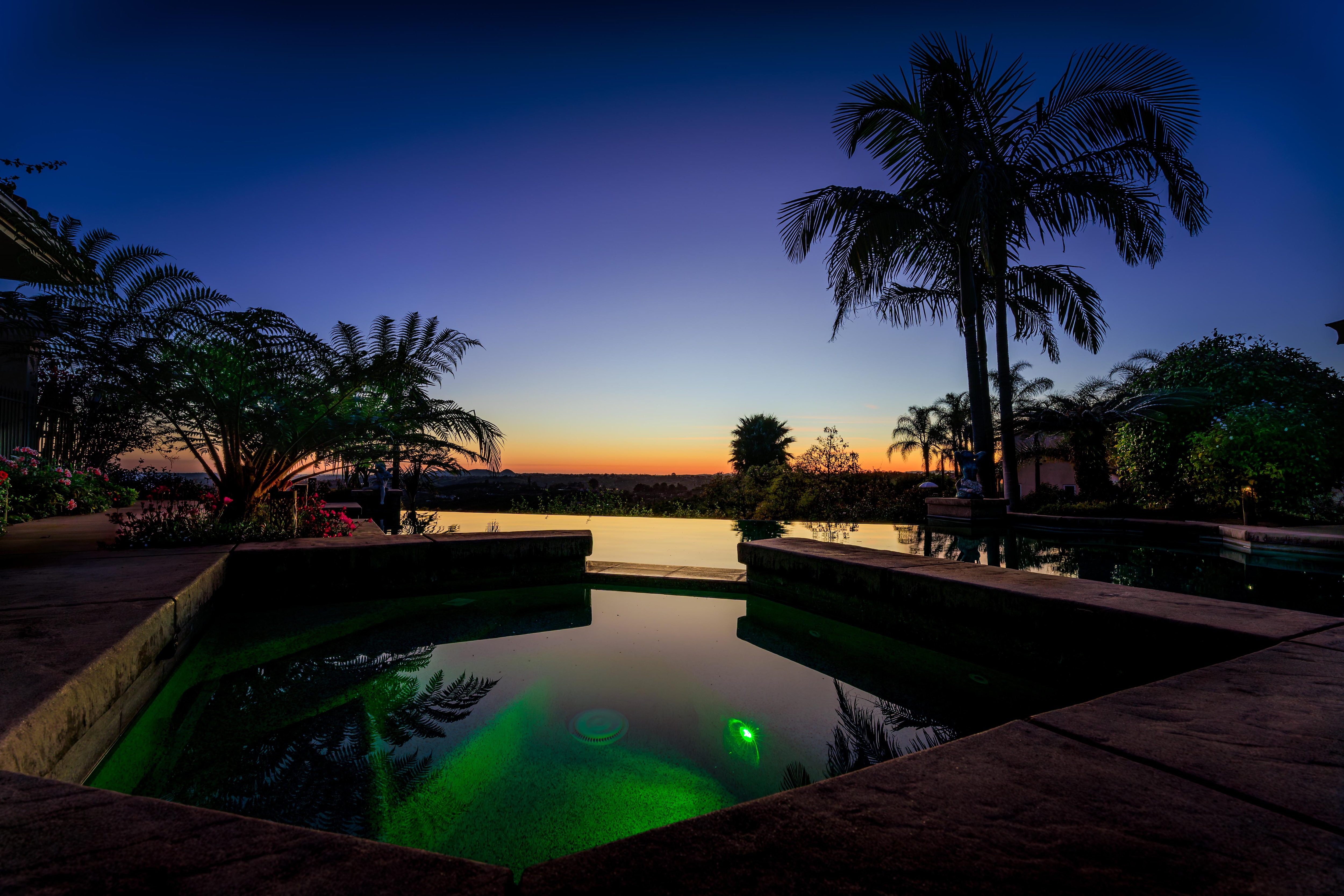 Sunset view from the jacuzzi!