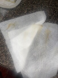 Clorox wipe after wiping down kitchen counter