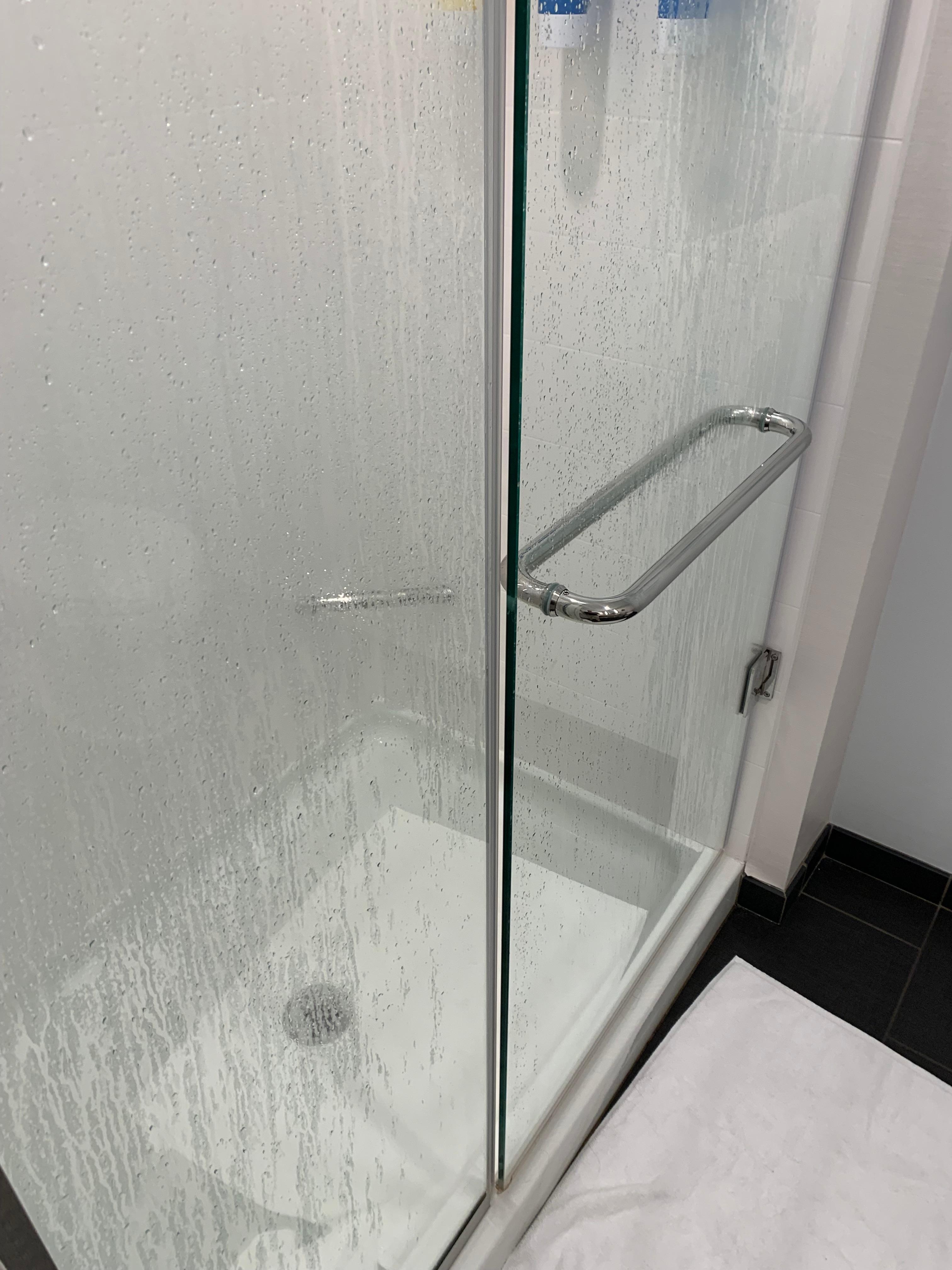 Shower door did not stay shut
