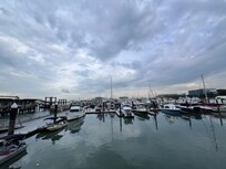 Wide view of the yachts
