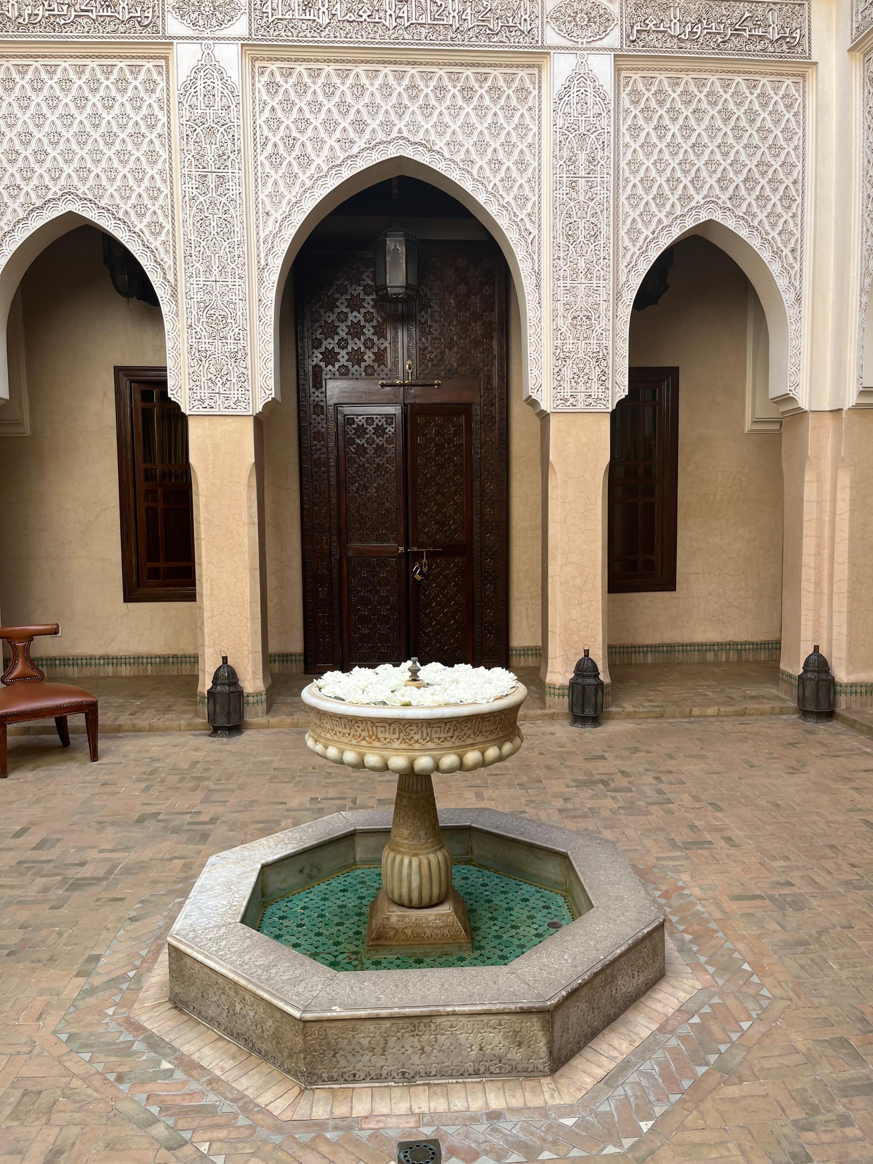 A courtyard at the riad.