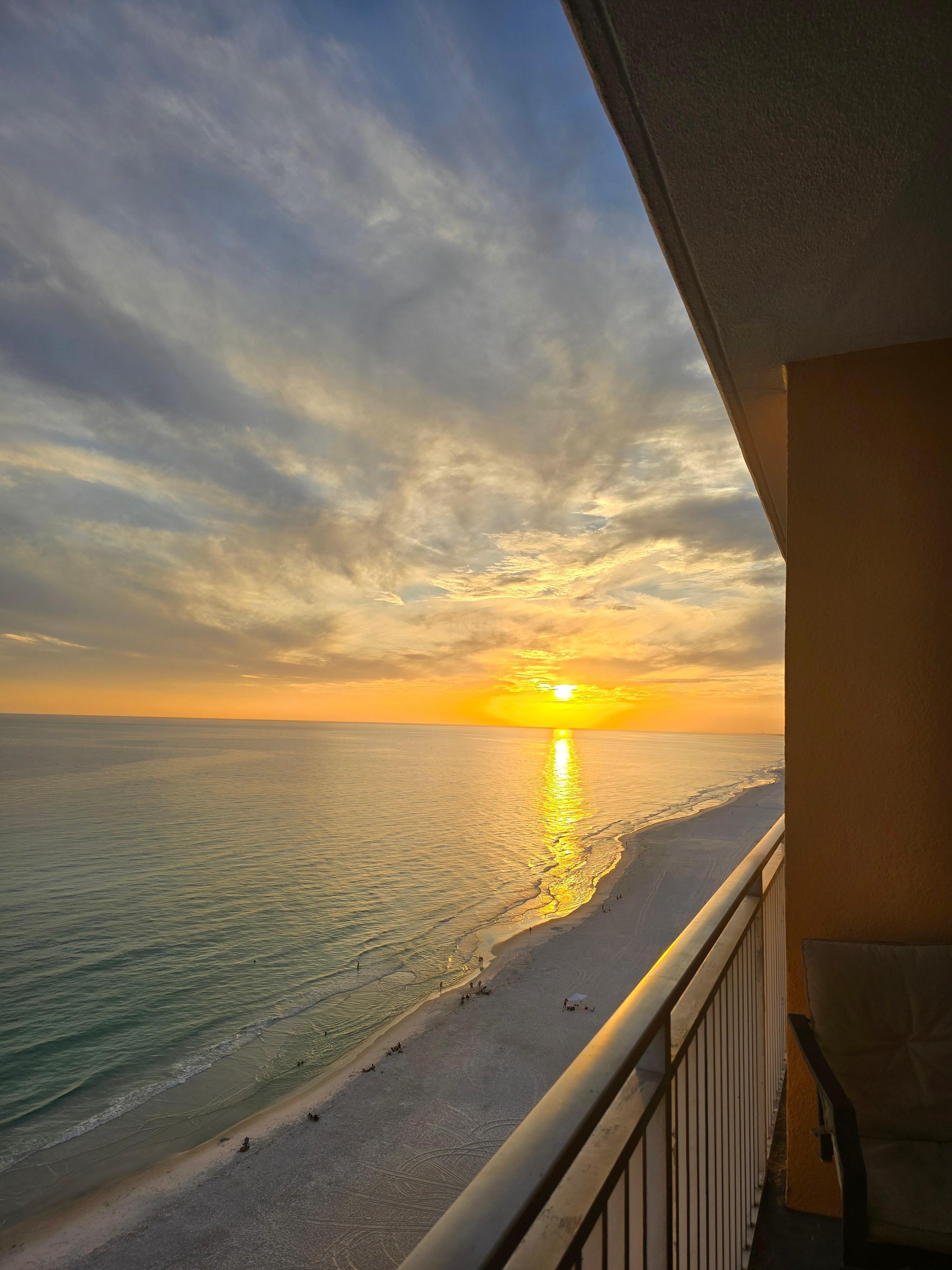 Sunset from the balcony 