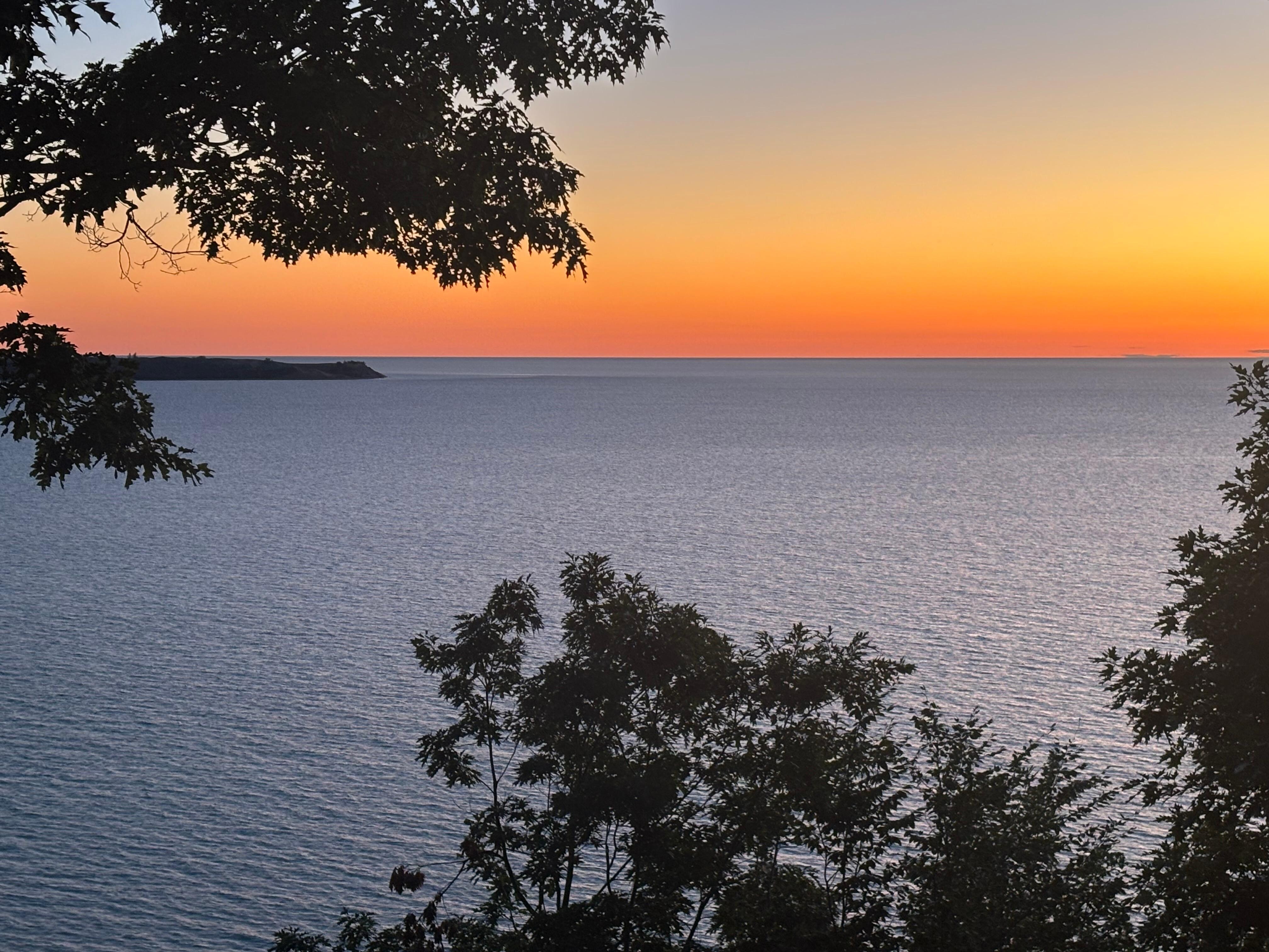 Sunset view from the balcony