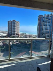 Awesome view all around this super long balcony