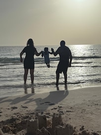 Sunset visit to the beach