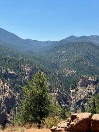 Views from the trailhead near the house. House has same amazing views from the front porch that has a grill!