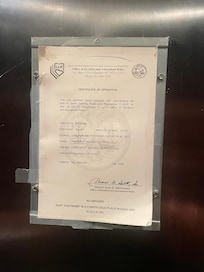 Expired elevator inspection